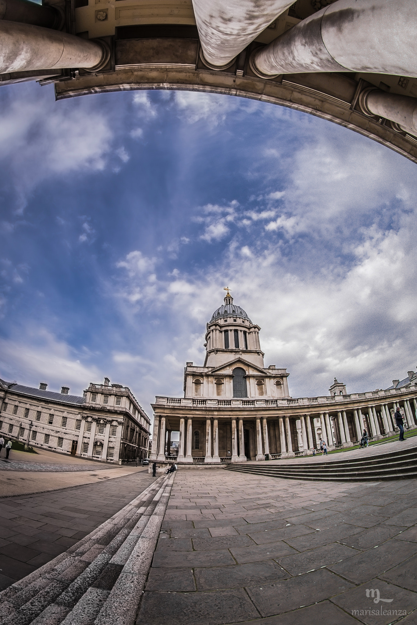 Nikon D610 + Samyang 8mm F3.5 Aspherical IF MC Fisheye sample photo. Greenwich college, london photography
