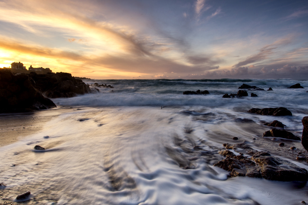 Sony a6000 + Canon EF 17-40mm F4L USM sample photo. Corbiere sunset photography