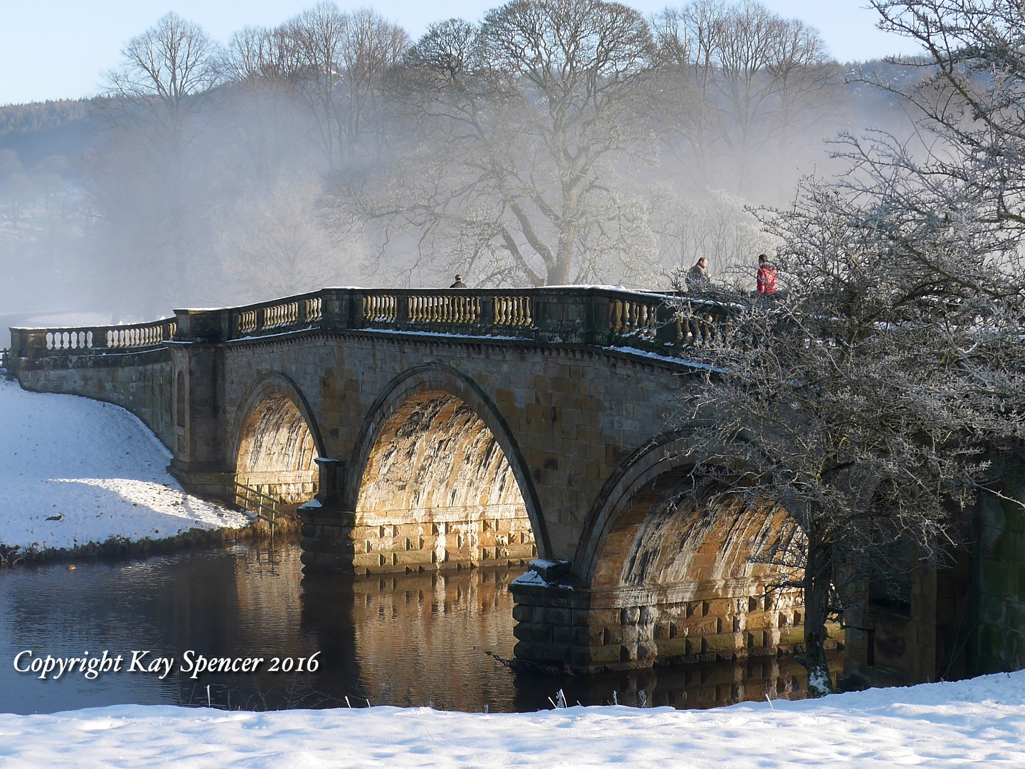 Panasonic Lumix DMC-GX7 sample photo. Old bridge winter scene photography