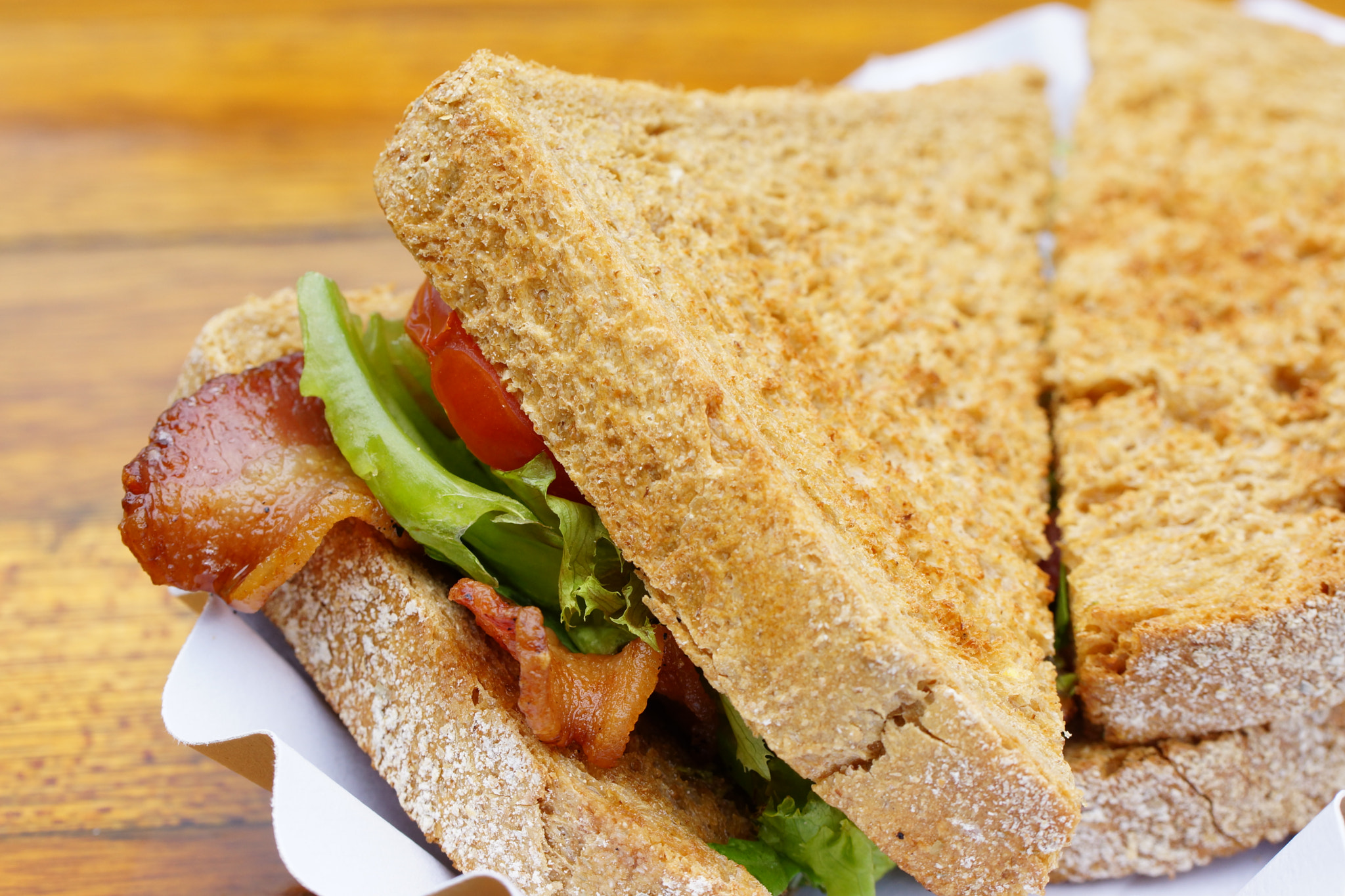 Sony SLT-A77 + Tamron Lens (255) sample photo. Bacon sandwich photography