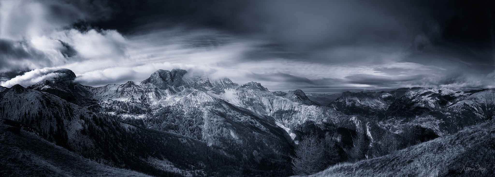 Sony a7 + Sony E 10-18mm F4 OSS sample photo. French alps panorama photography