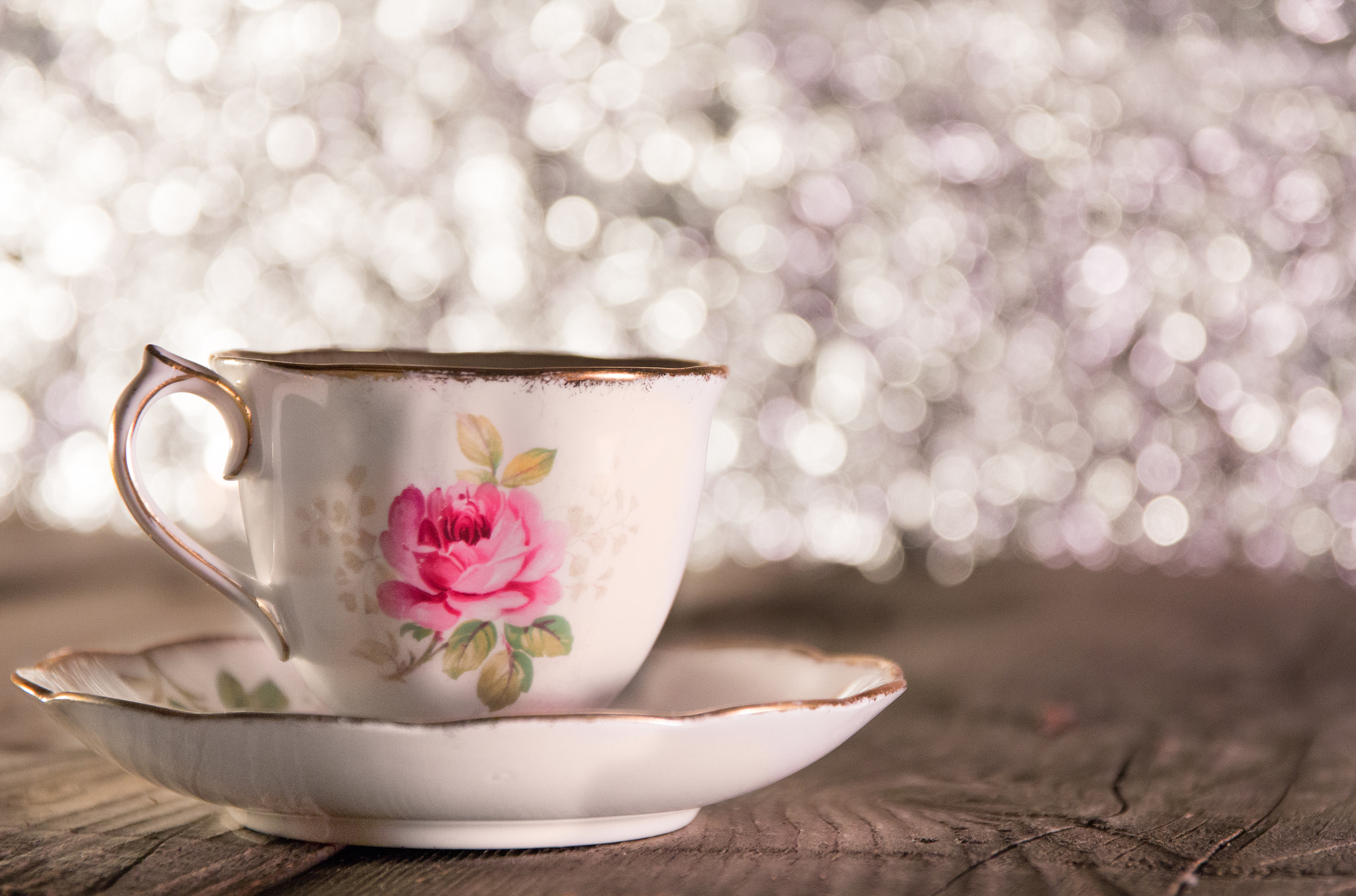 Canon EOS 60D + Canon EF 500mm F4L IS USM sample photo. Vintage teacup photography