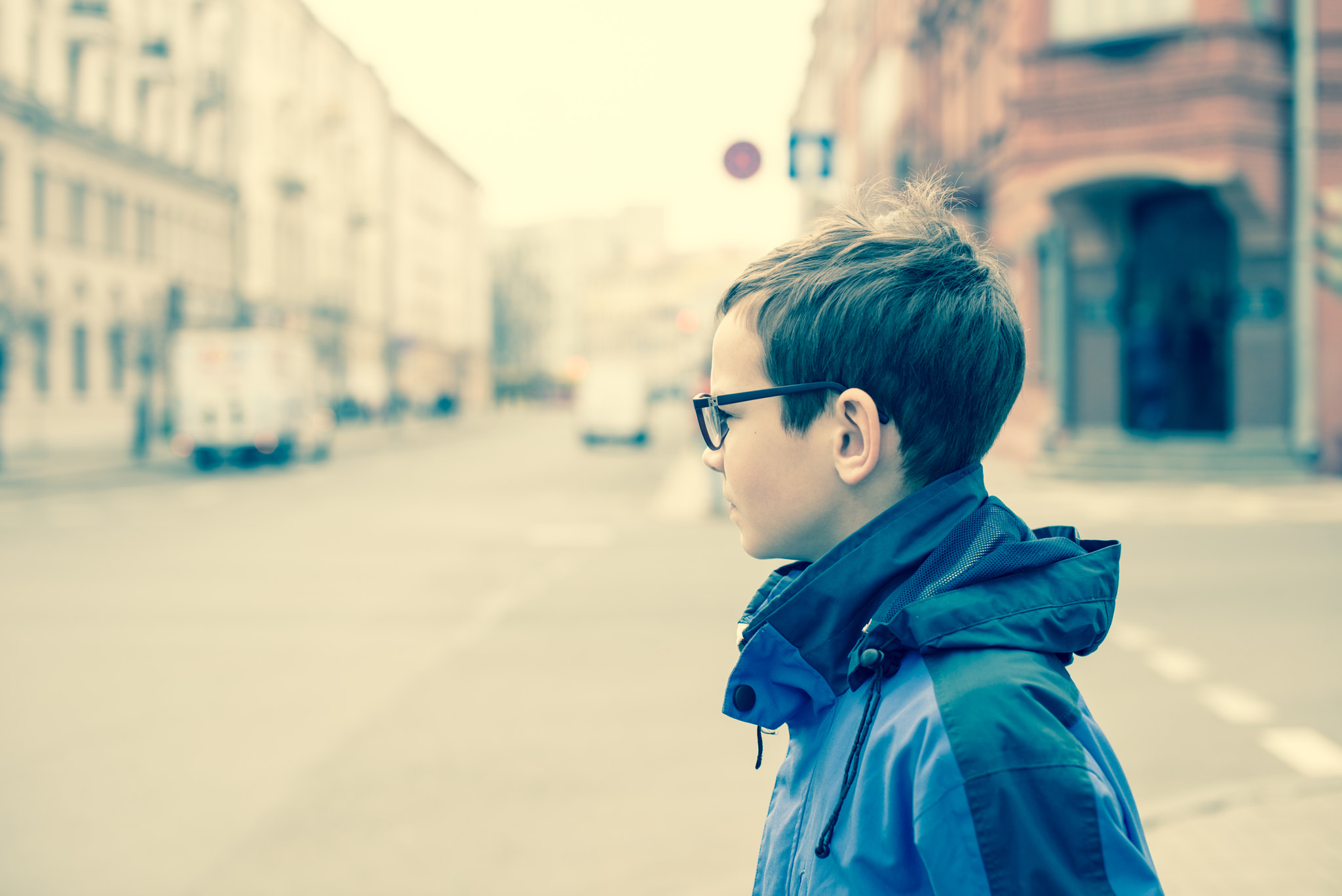 Sigma 50mm F1.4 EX DG HSM sample photo. Boy on a street photography