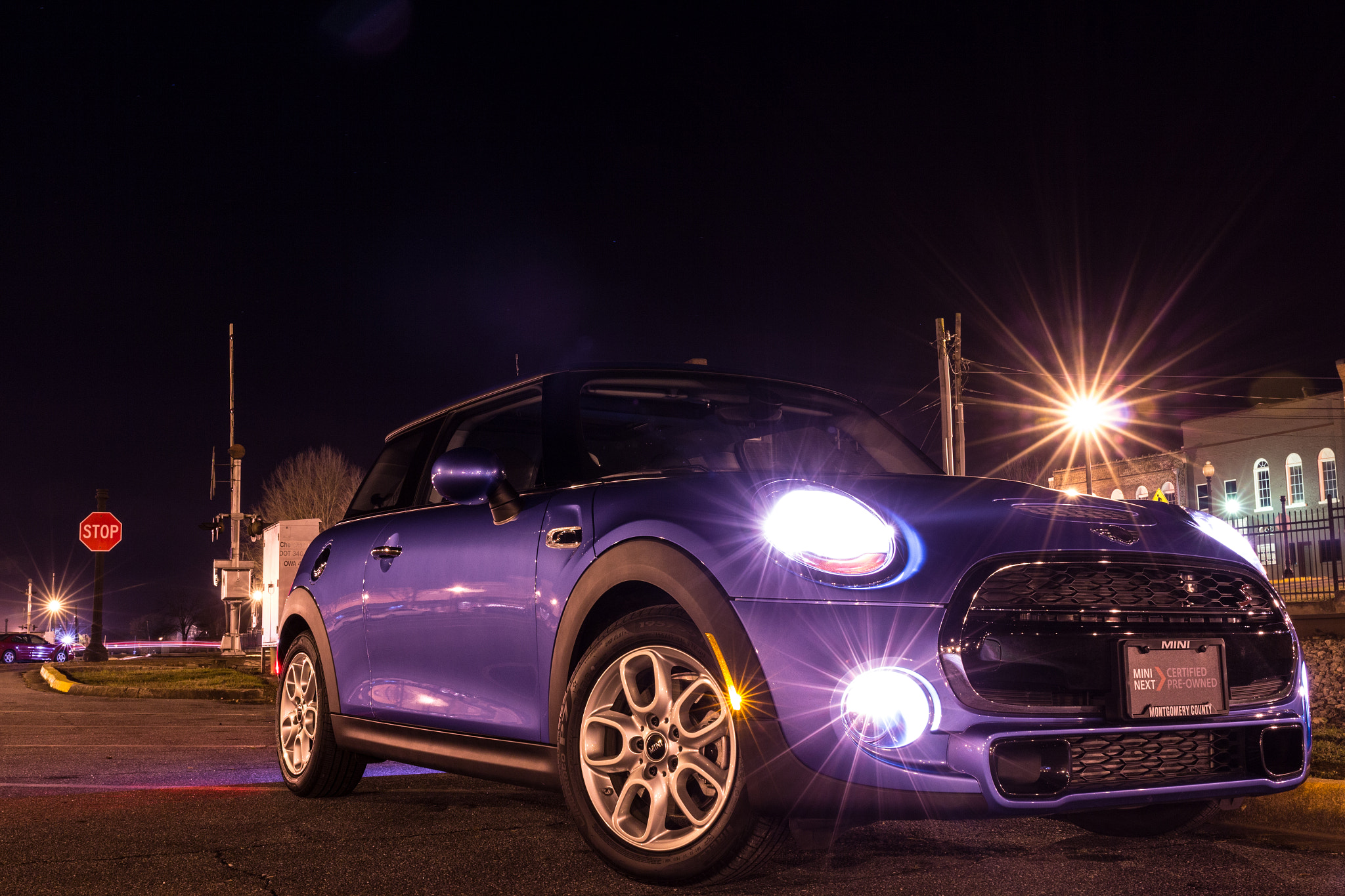 Canon EF 24-70mm F4L IS USM sample photo. Mini at night photography