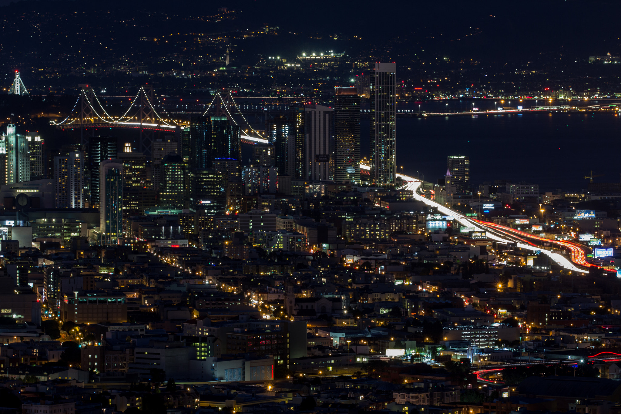 Canon EOS 60D + Sigma 150mm f/2.8 EX DG OS HSM APO Macro sample photo. The city at night photography