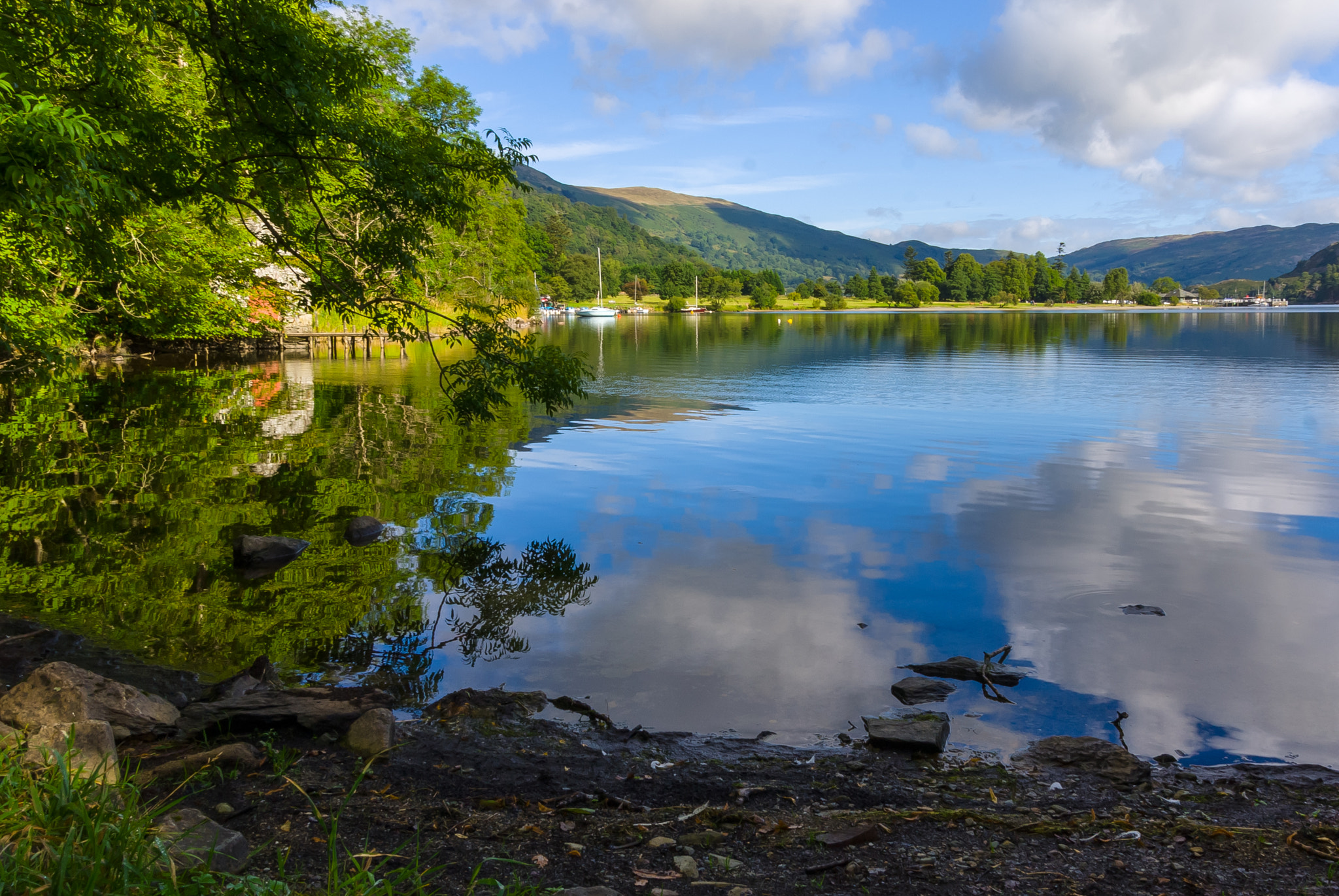 Sony Alpha DSLR-A300 sample photo. Calm ullswater photography