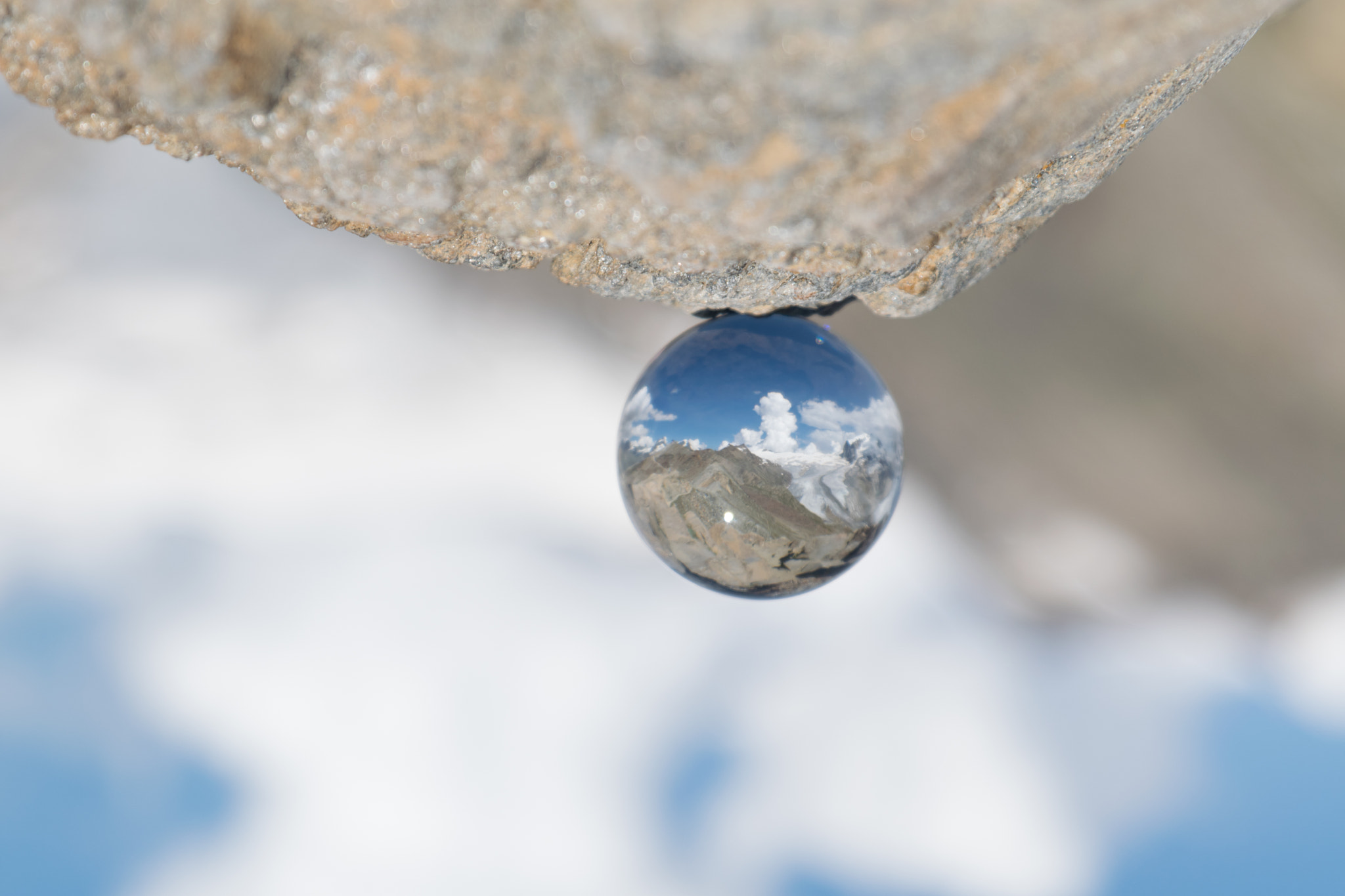 Nikon D5300 + Tamron SP 24-70mm F2.8 Di VC USD sample photo. Alps in a crystal ball photography