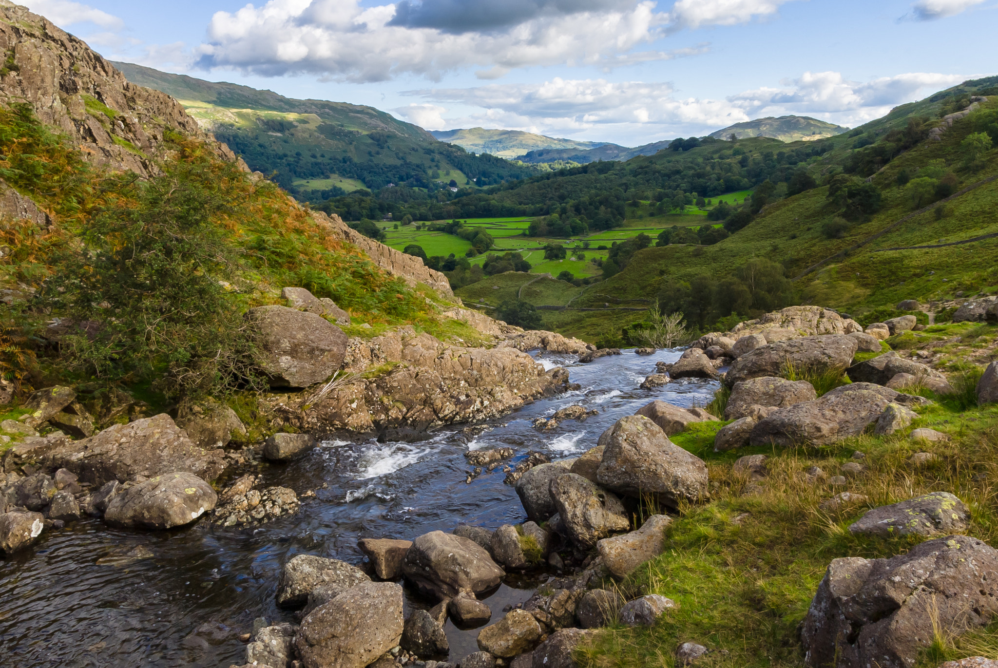 Sony Alpha DSLR-A300 sample photo. Lake district stream photography