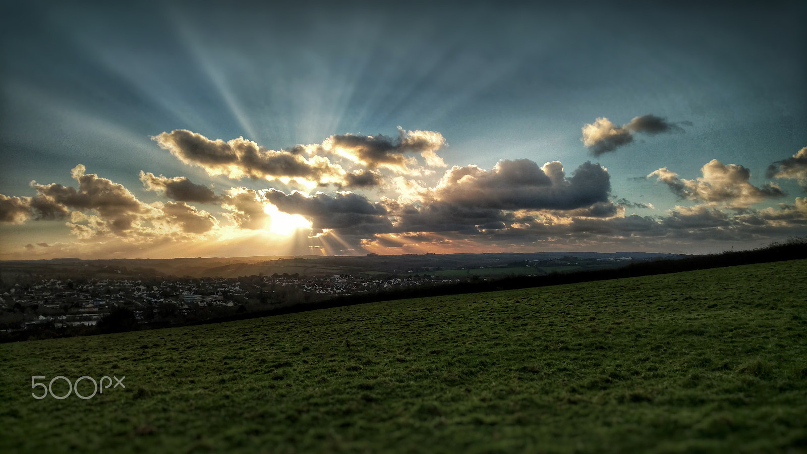 Motorola Moto X Force sample photo. Sunset through the valley(hdr) photography