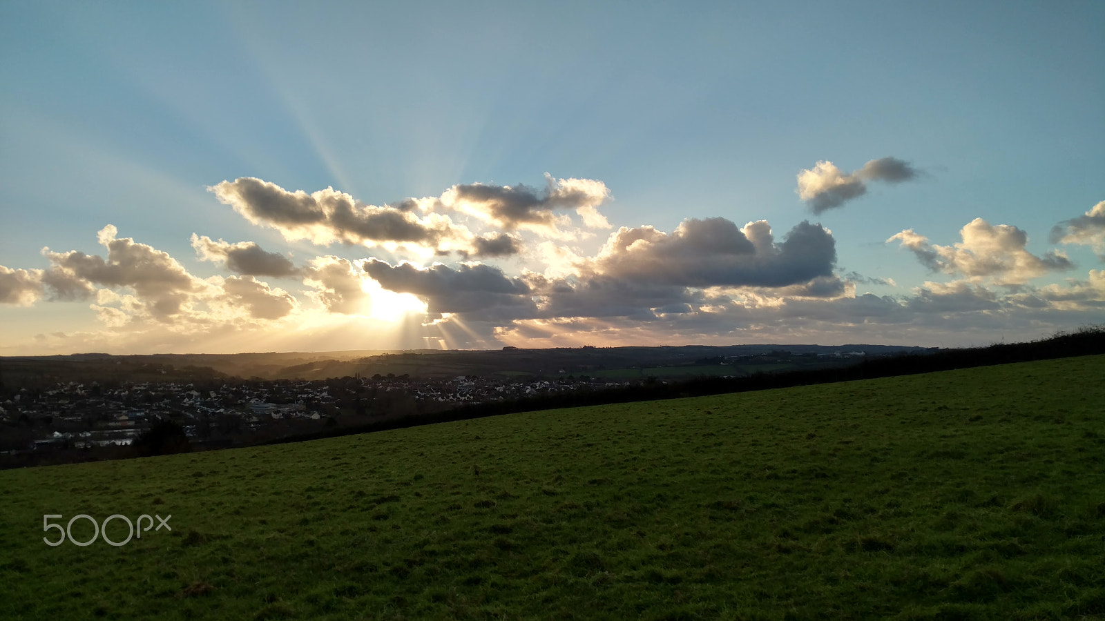 Motorola Moto X Force sample photo. Sunset through the valley (unprocessed) photography