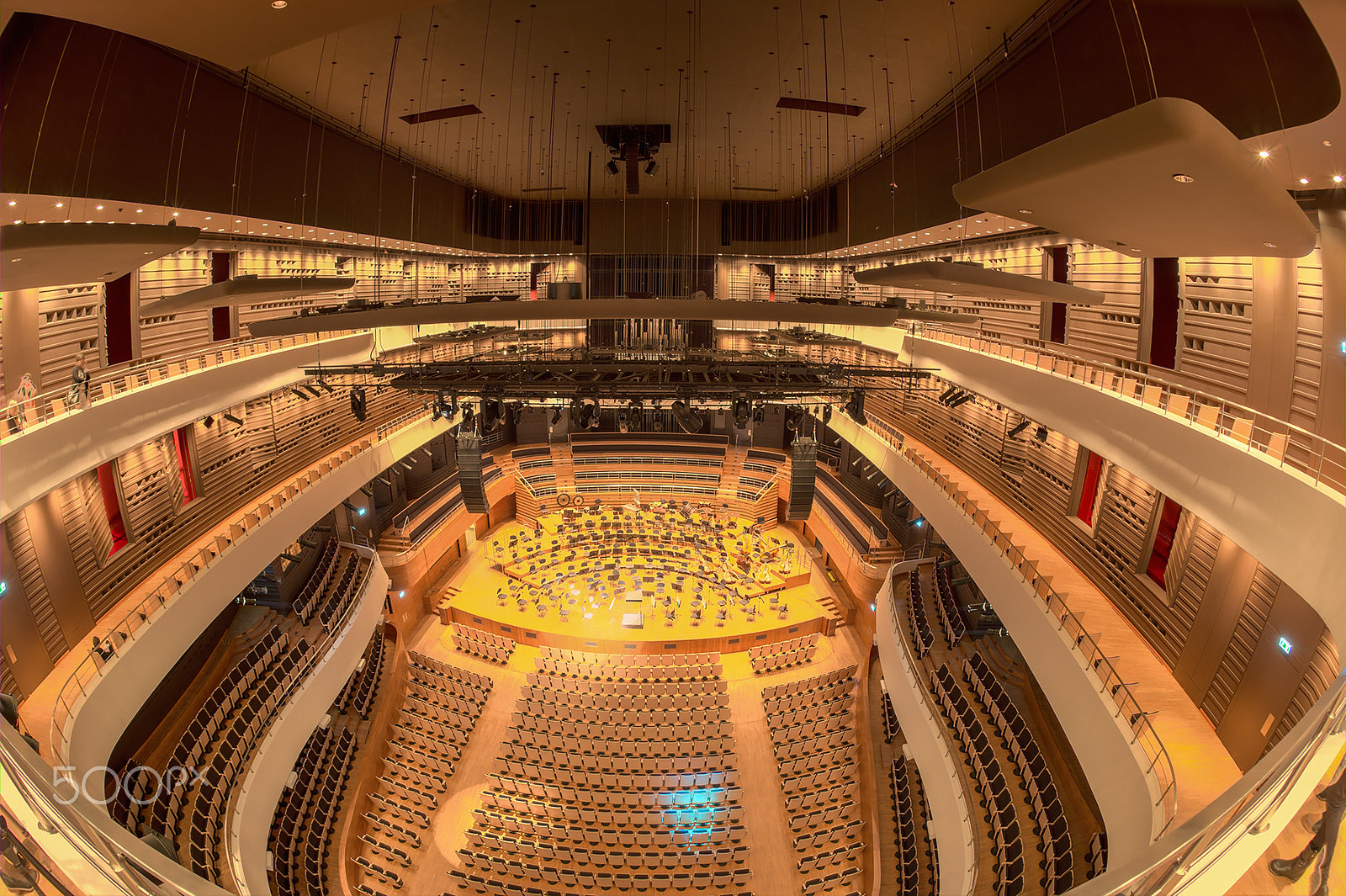 Nikon D4 + Nikon AF Fisheye-Nikkor 16mm F2.8D sample photo. National forum of music (wrocław - poland) photography