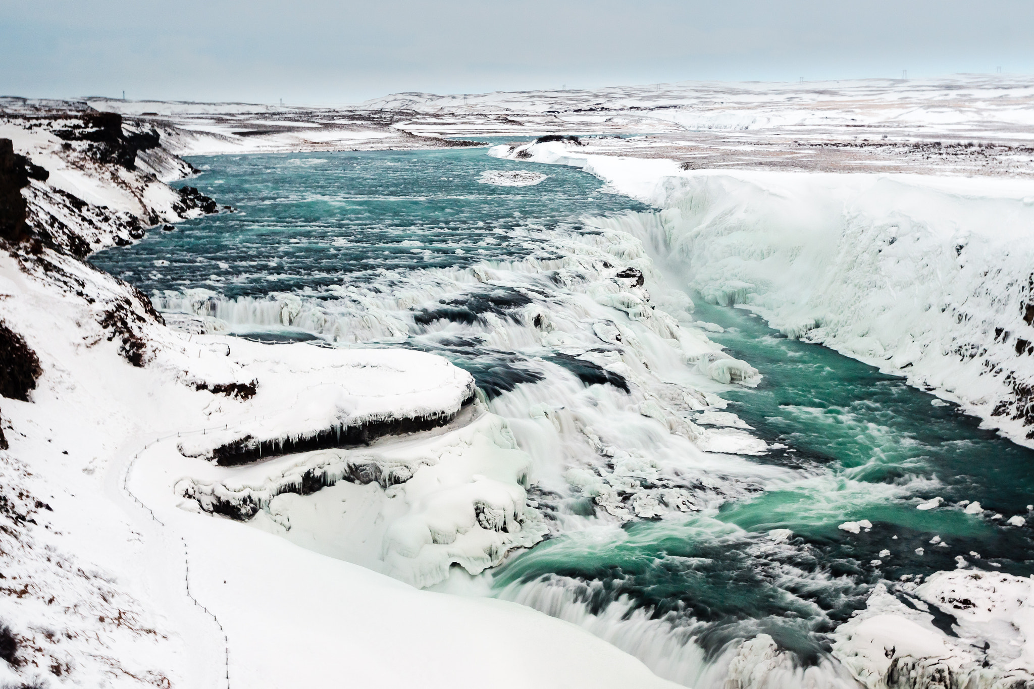 Sony SLT-A65 (SLT-A65V) + Tamron SP 24-70mm F2.8 Di VC USD sample photo. Gullfoss photography