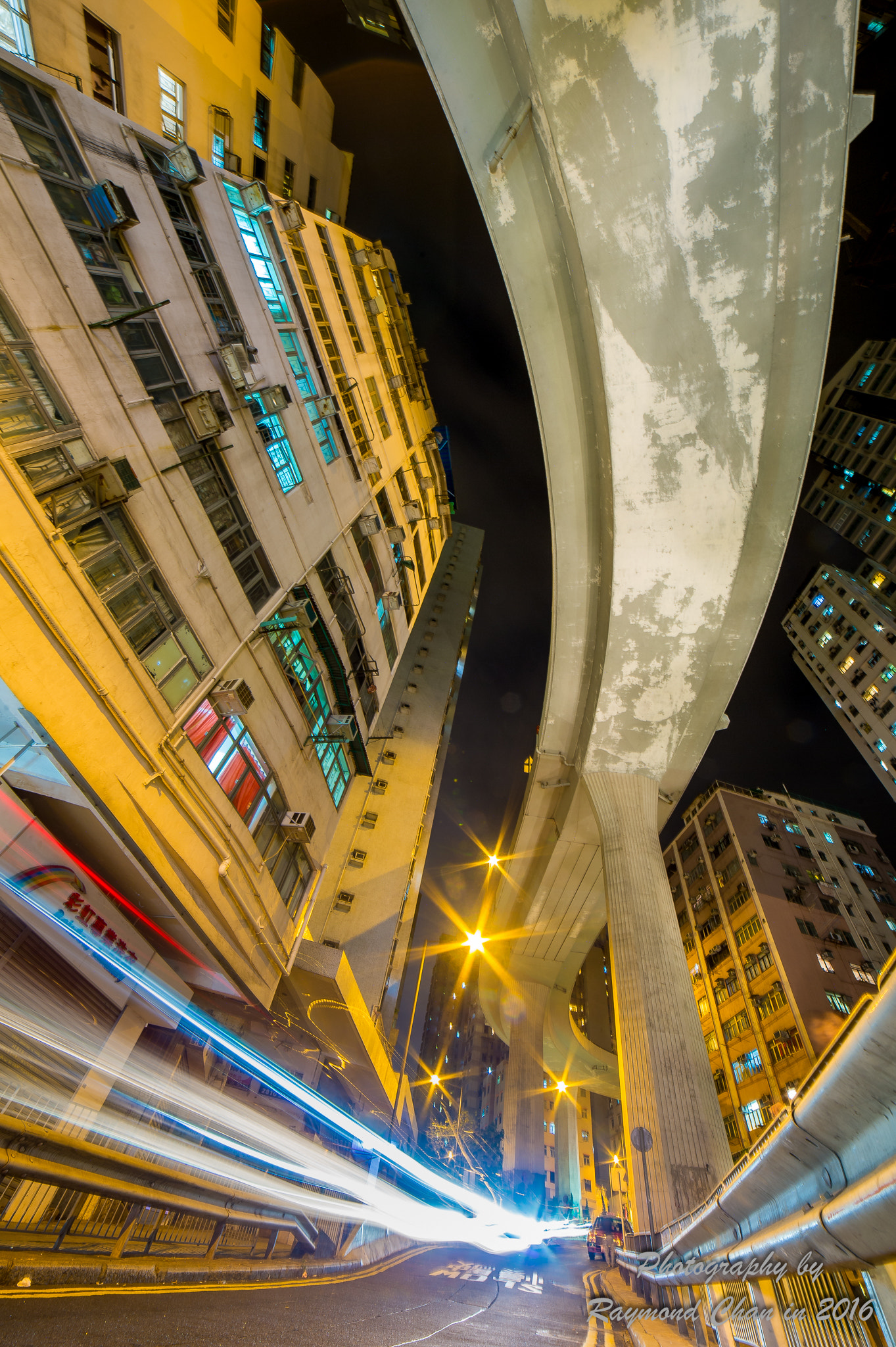 Nikon Df sample photo. Flyover in hong kong photography