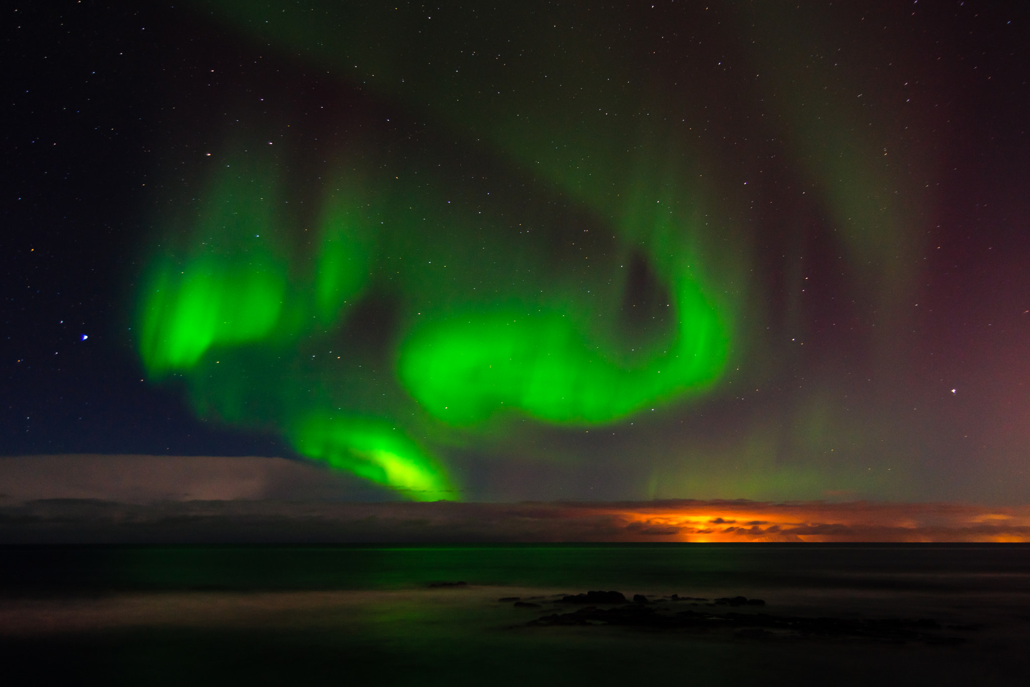 Sony SLT-A65 (SLT-A65V) sample photo. Aurora borealis photography
