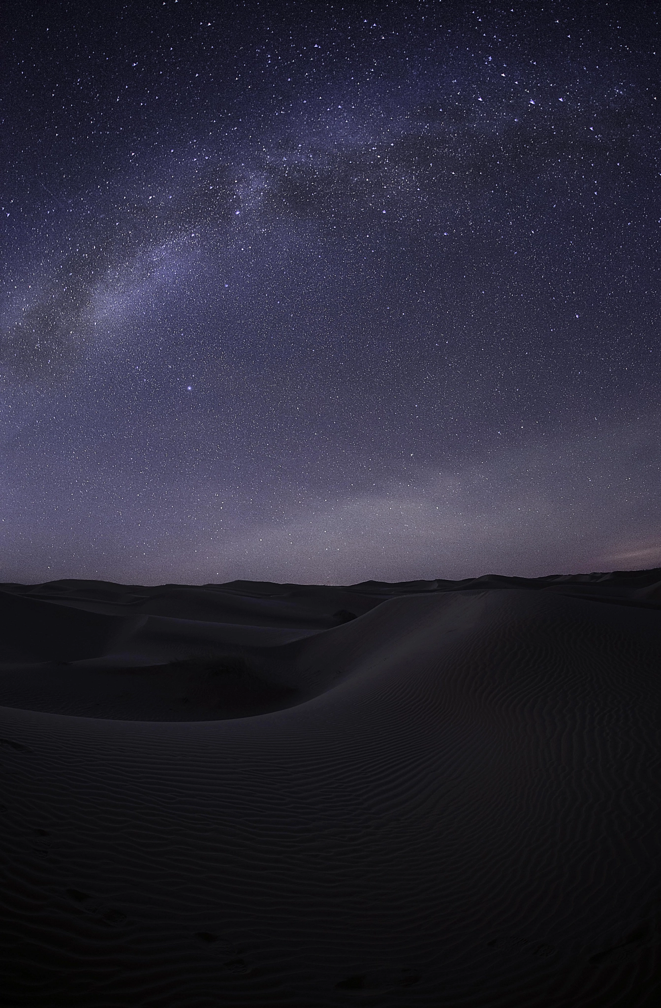 Sigma 15mm f/2.8 EX Fisheye sample photo. Night winter dunes photography