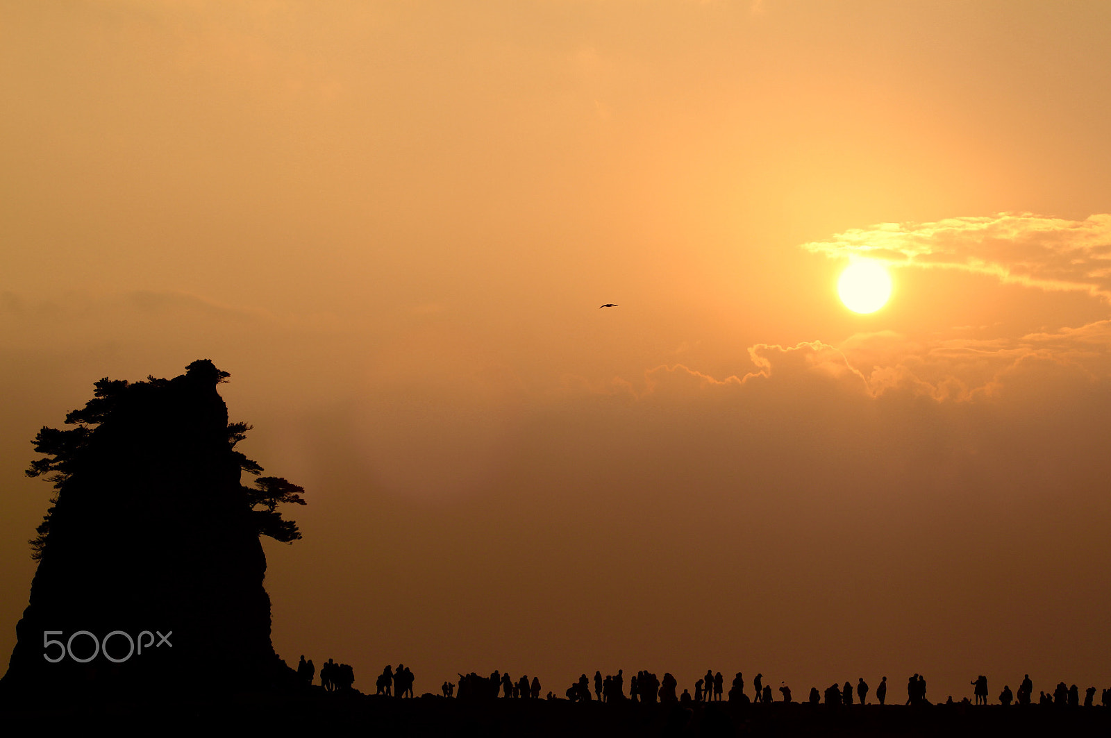 Canon EF 70-200mm F4L USM sample photo. Sunset on kkotji beach photography
