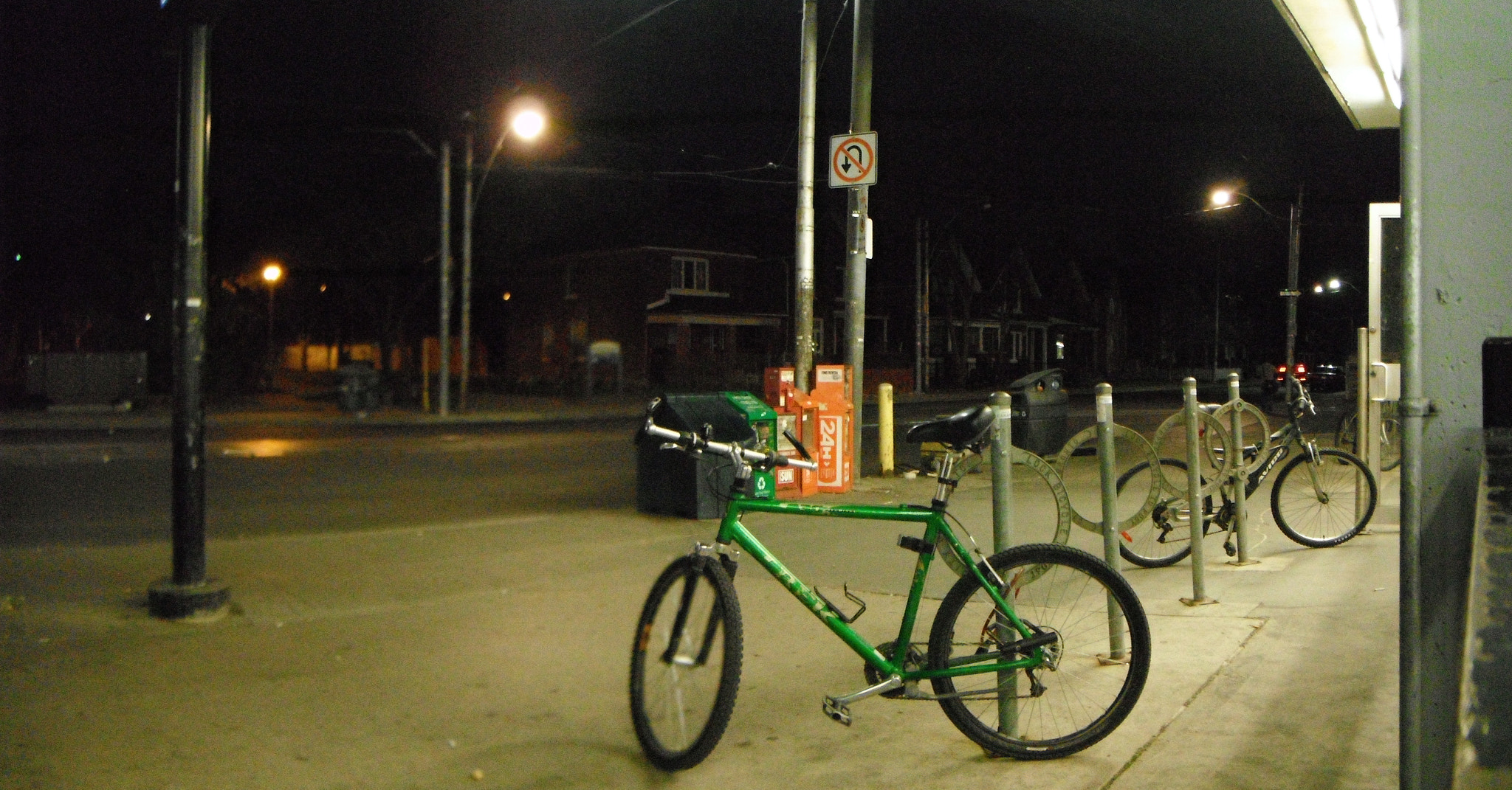 Fujifilm FinePix XP20 sample photo. Bike stand main subway photography