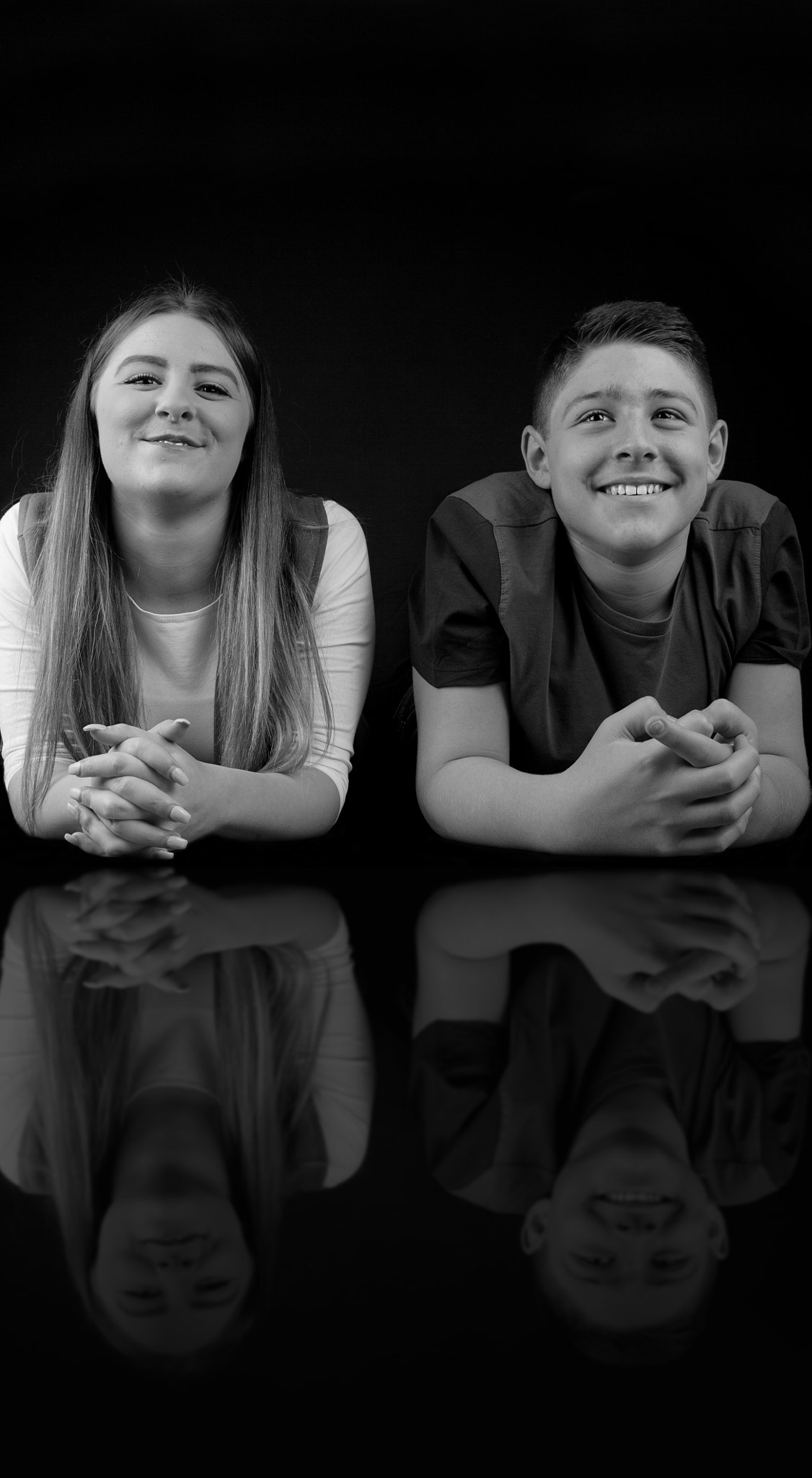 Canon EF 24-105mm F4L IS USM sample photo. Brother and sister reflecting  photography