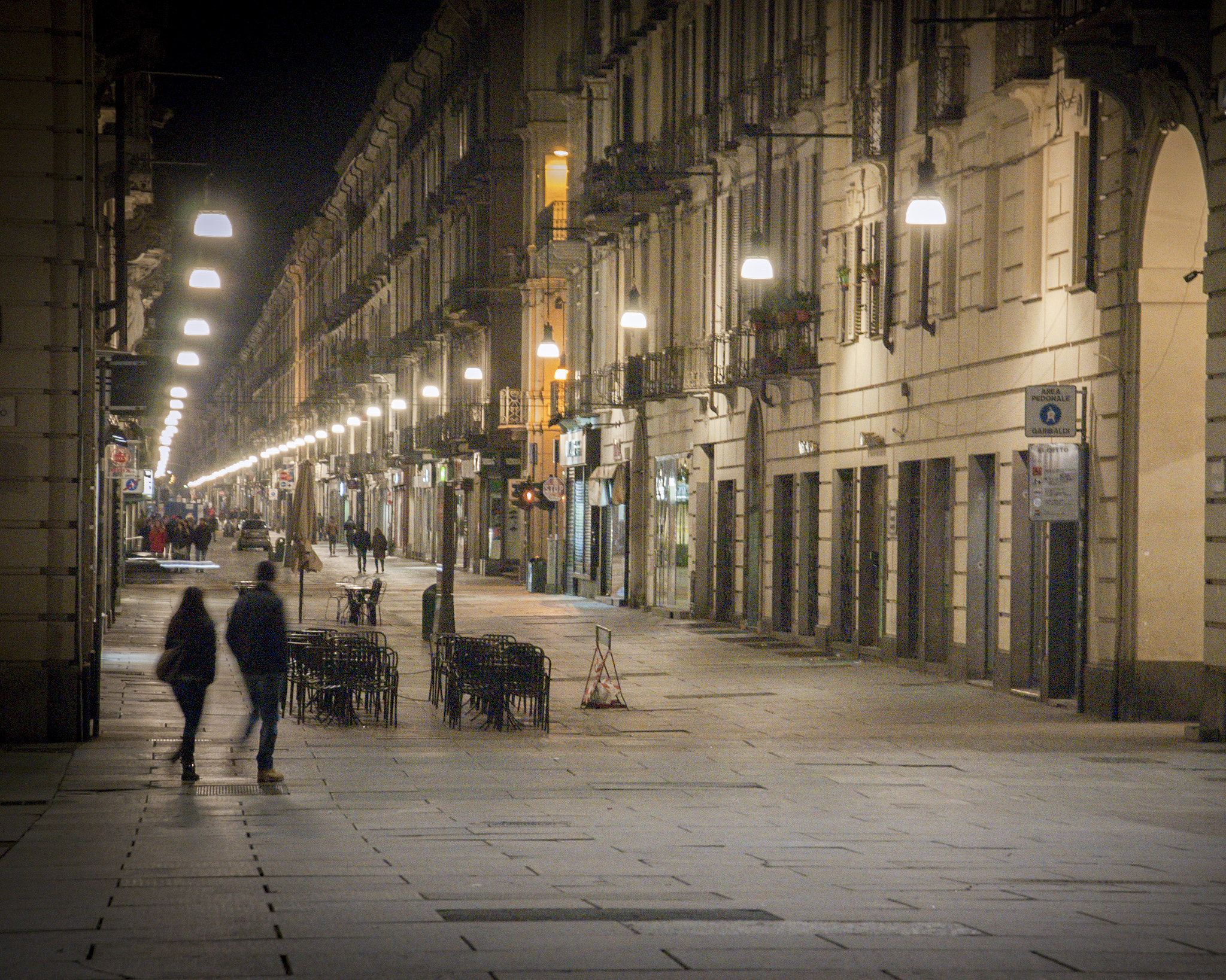 Nikon D50 sample photo. Torino by night photography