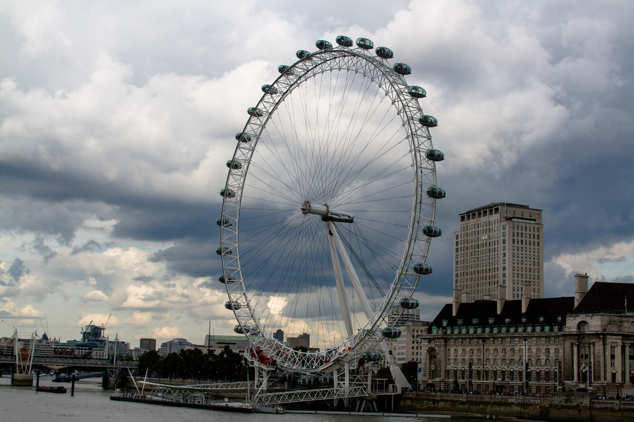 Canon EF 28-135mm F3.5-5.6 IS USM sample photo. The london eye photography