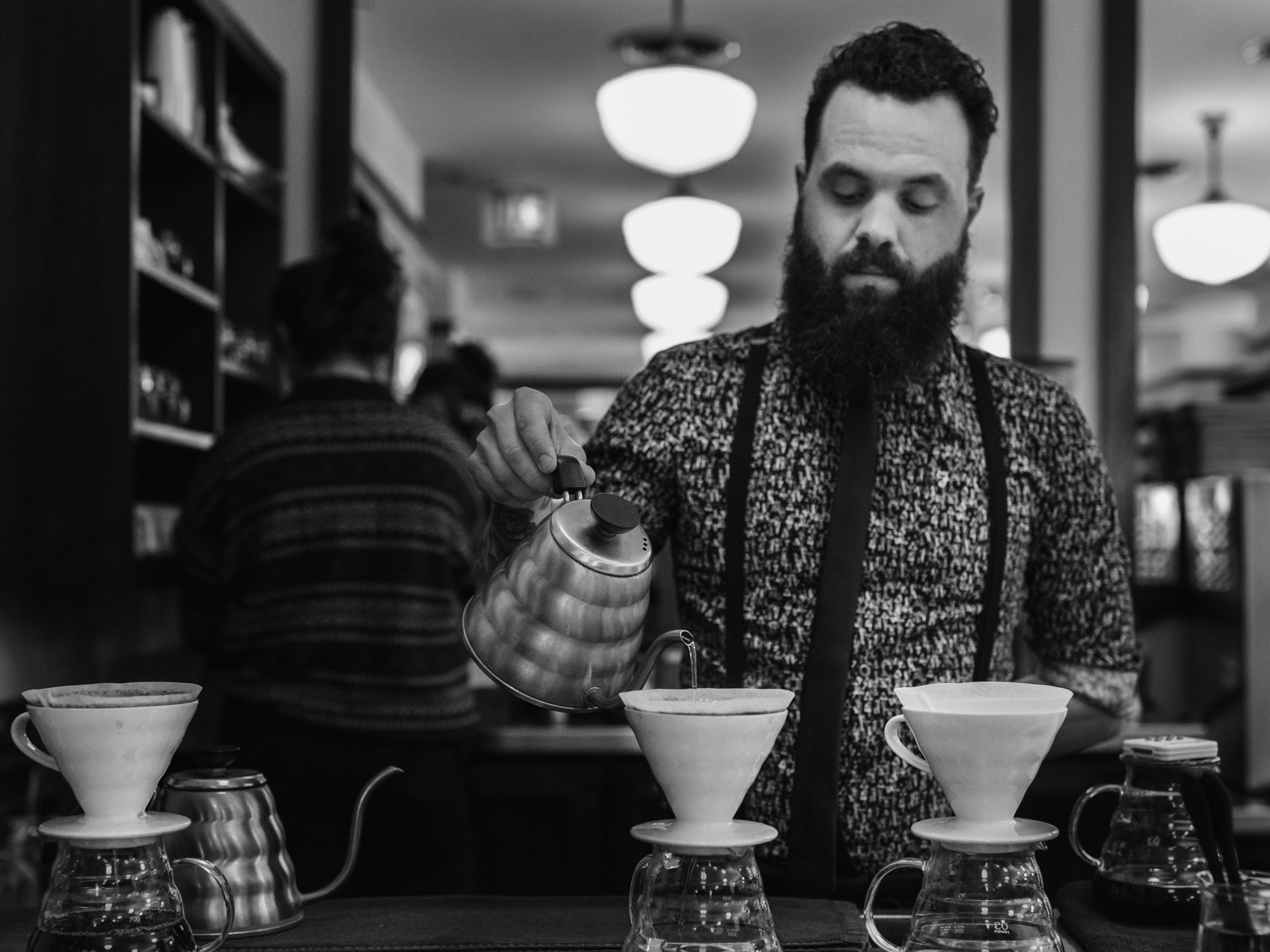 Canon EF 35mm F1.4L II USM sample photo. Slow coffee photography
