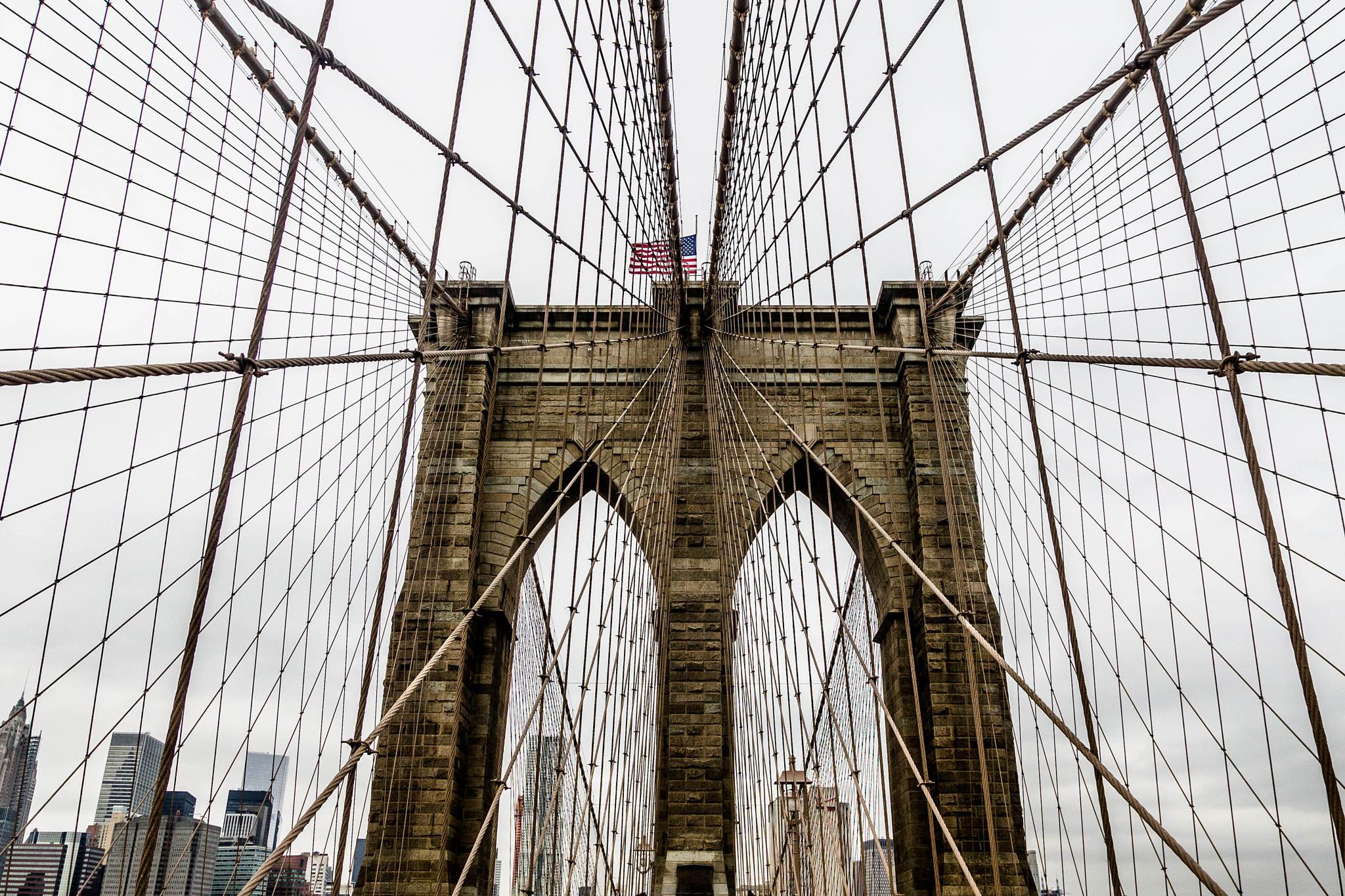 Sigma 17-70mm F2.8-4 DC Macro OS HSM sample photo. Brooklyn bridge photography