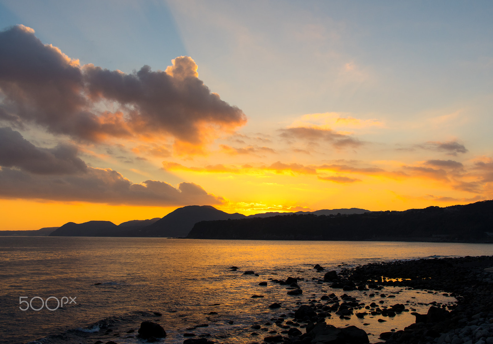 Pentax K-3 sample photo. Sunset in izu, japan. photography