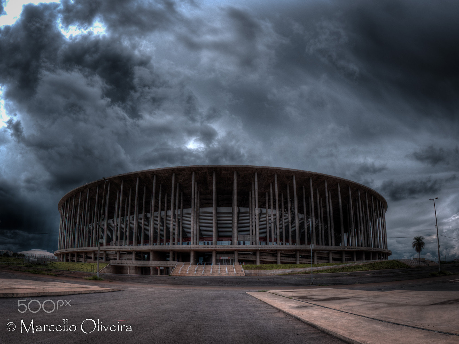 Olympus OM-D E-M5 + OLYMPUS M.8mm F1.8 sample photo. National stadium mane garrincha photography