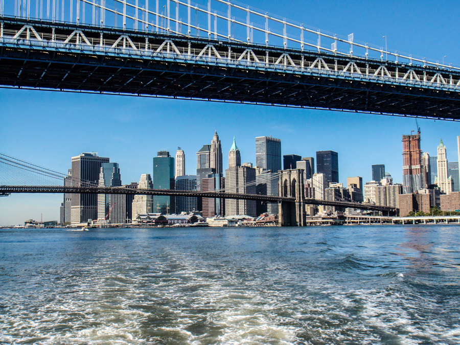 Sony DSC-T2 sample photo. New york bridges photography