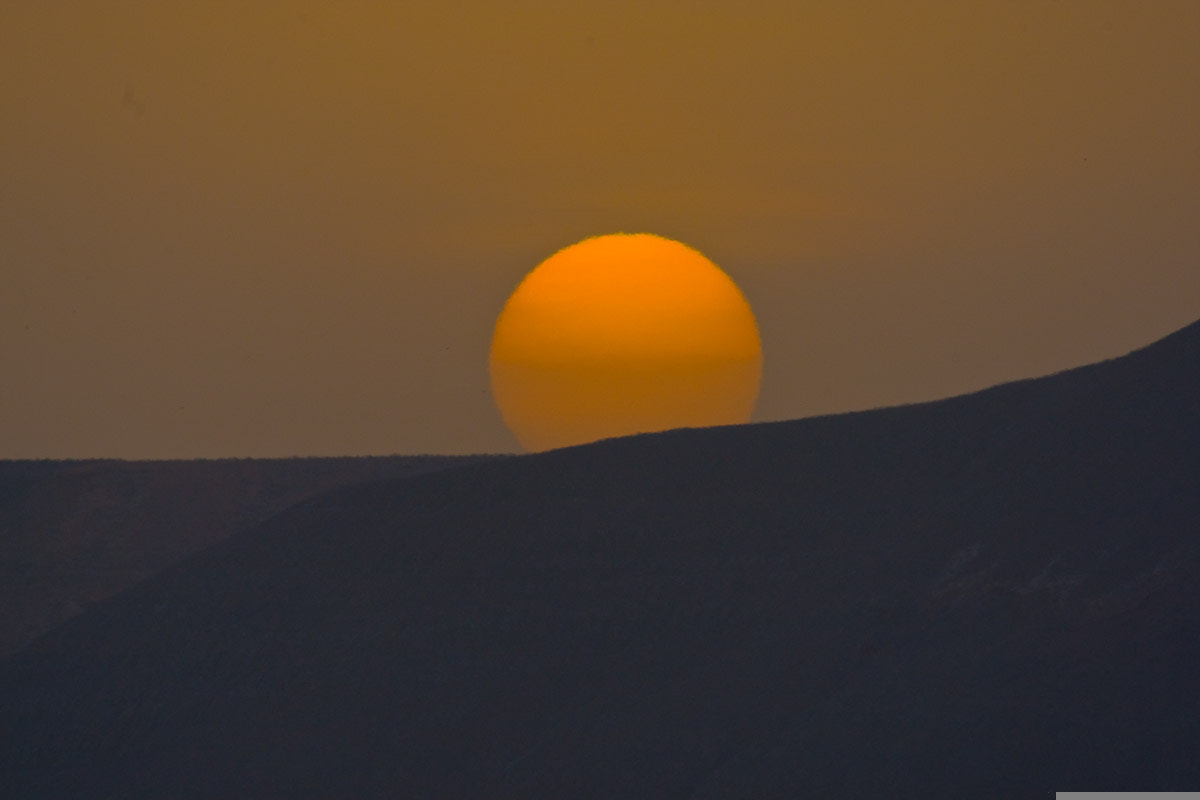 Canon EF 500mm F4L IS USM sample photo. Sunrise on el jable photography