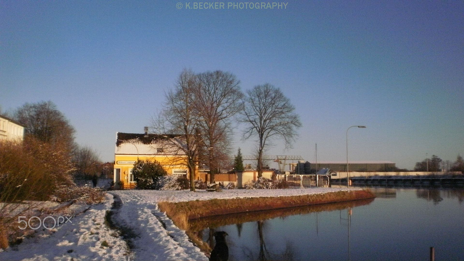 Olympus FE26,X21 sample photo. Kanal in wilhelmshaven photography