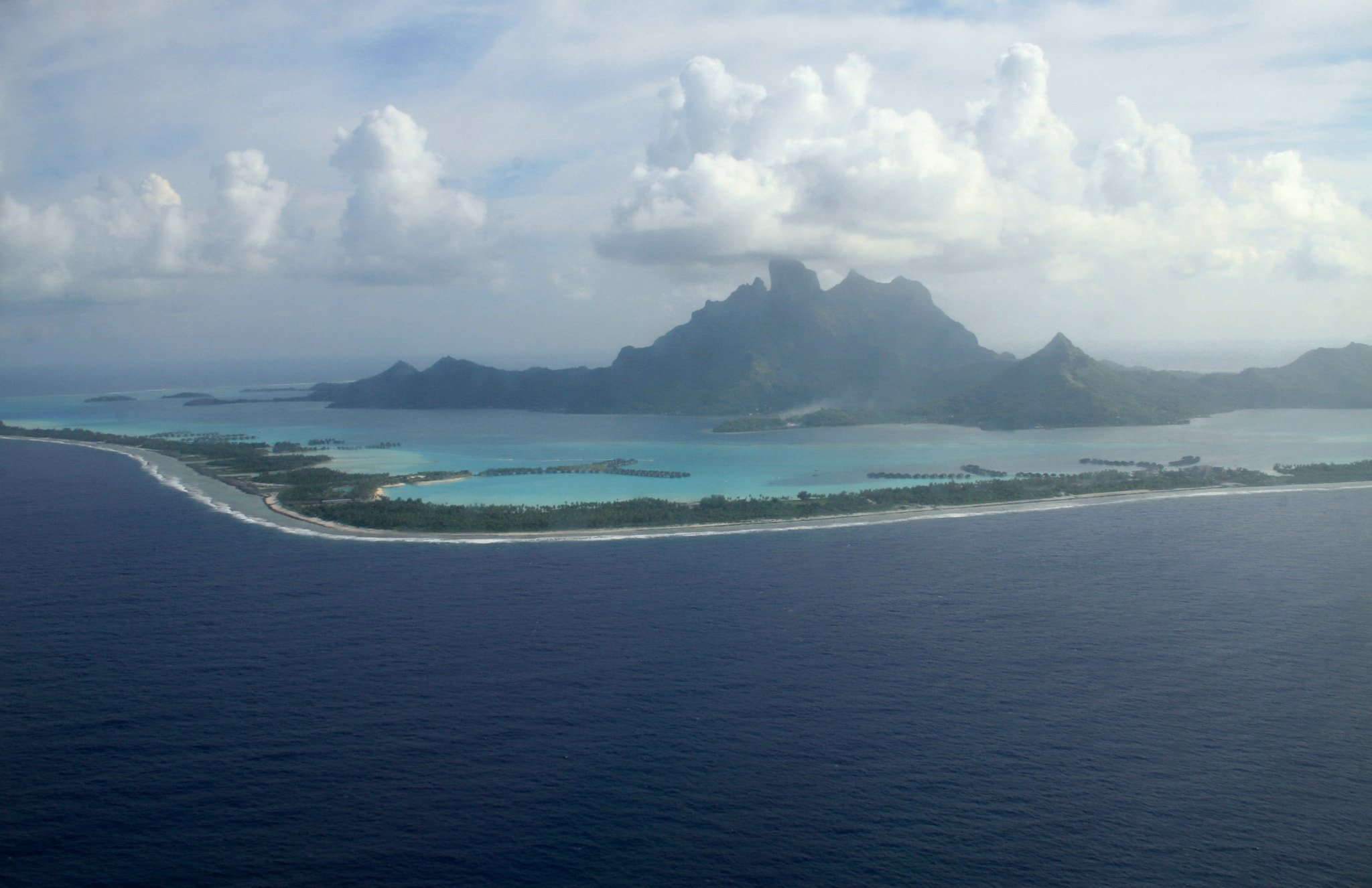 Canon EF 24-85mm F3.5-4.5 USM sample photo. Bora bora island from air photography