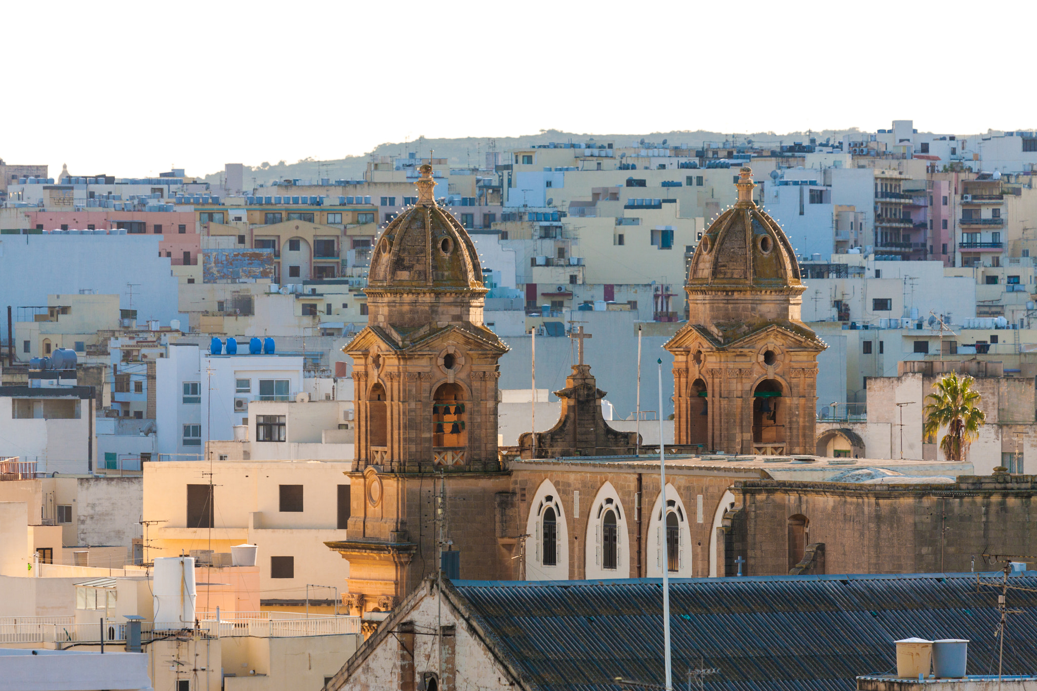 Canon EOS-1Ds Mark III sample photo. Gzira parish church malta photography