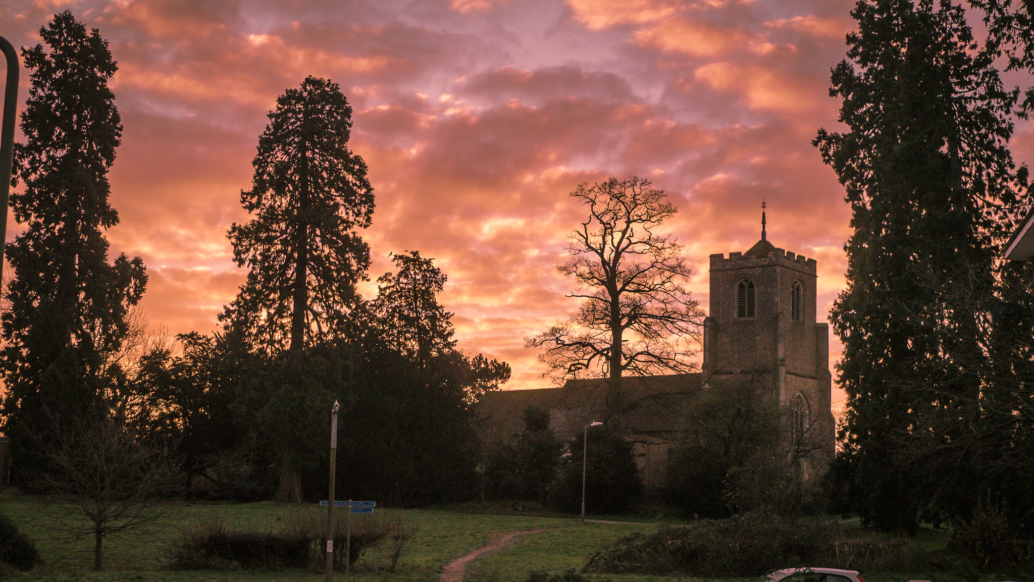 Panasonic Lumix DMC-GX1 + LUMIX G 25/F1.7 sample photo. St mary at latton at sunrise photography