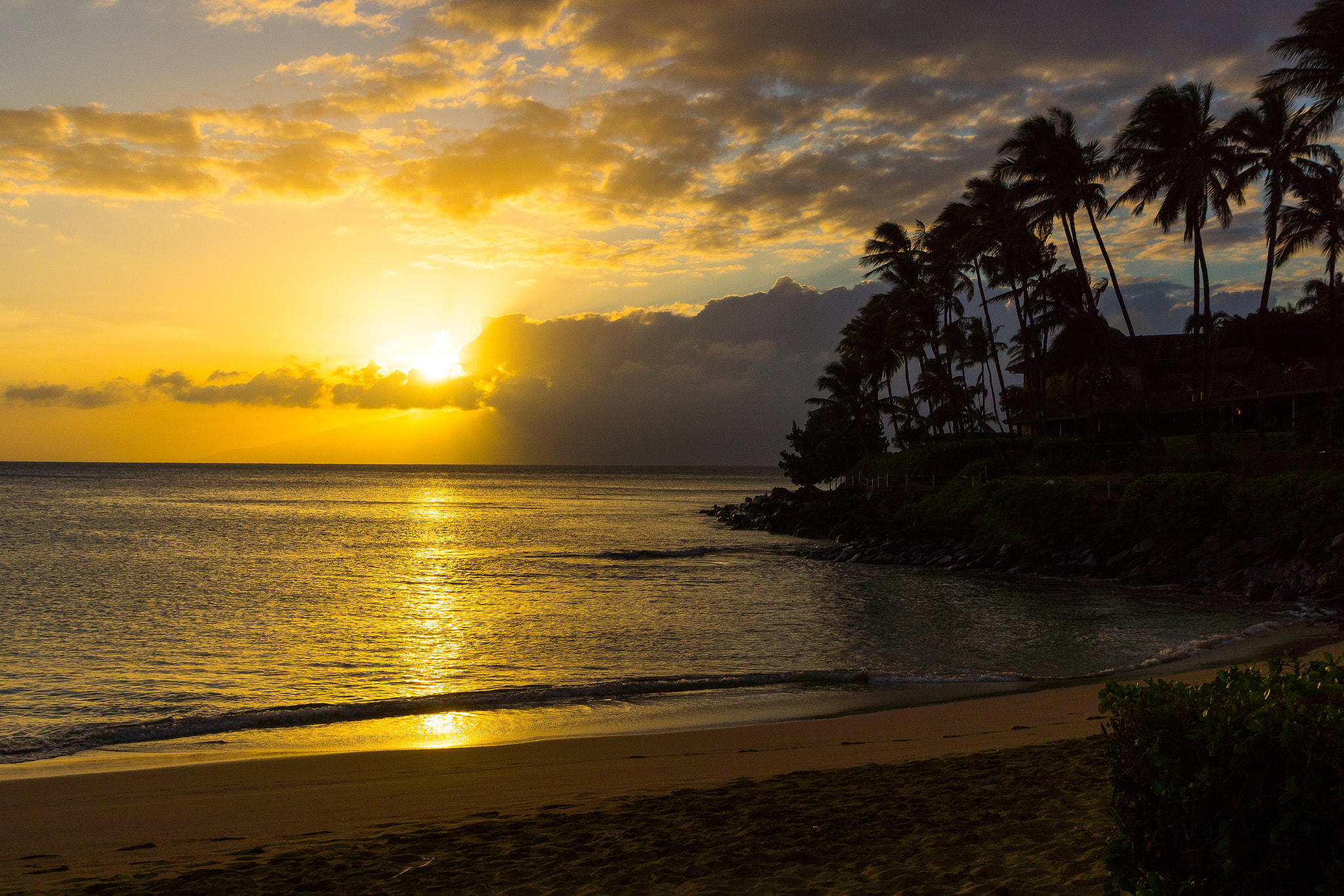 Sony SLT-A65 (SLT-A65V) sample photo. Hawaiian sunset photography