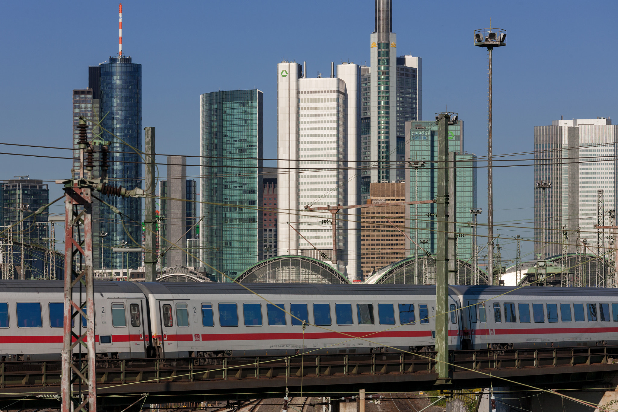 Canon EOS-1Ds Mark III sample photo. Intercity train in frankfurt am main photography