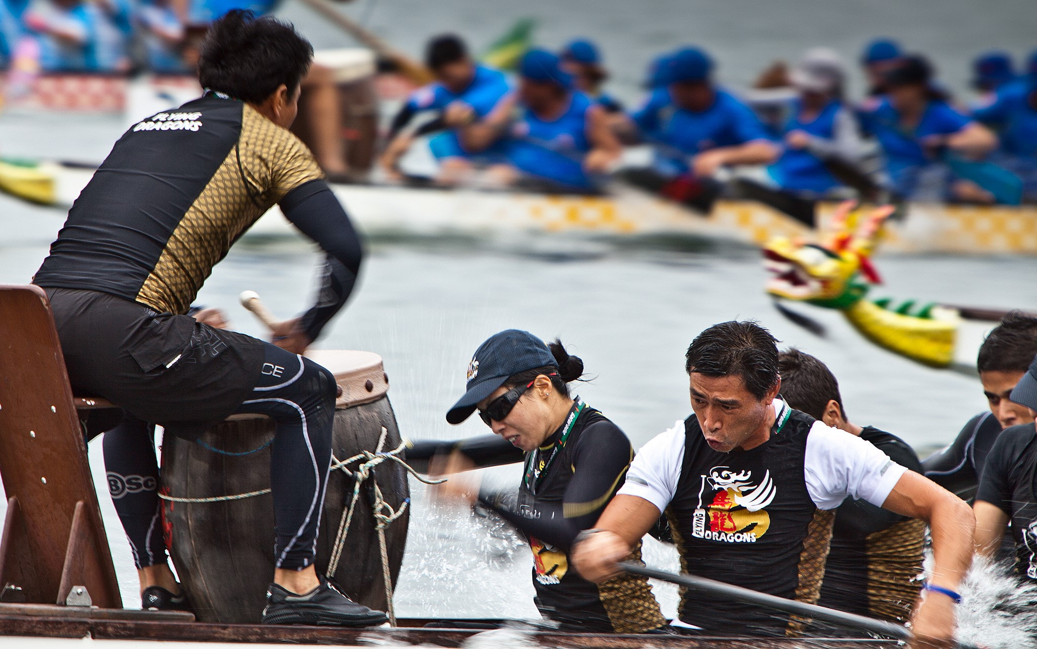 Canon EOS 5D Mark II + Canon EF 70-200mm F2.8L IS USM sample photo. Dragon boat races photography