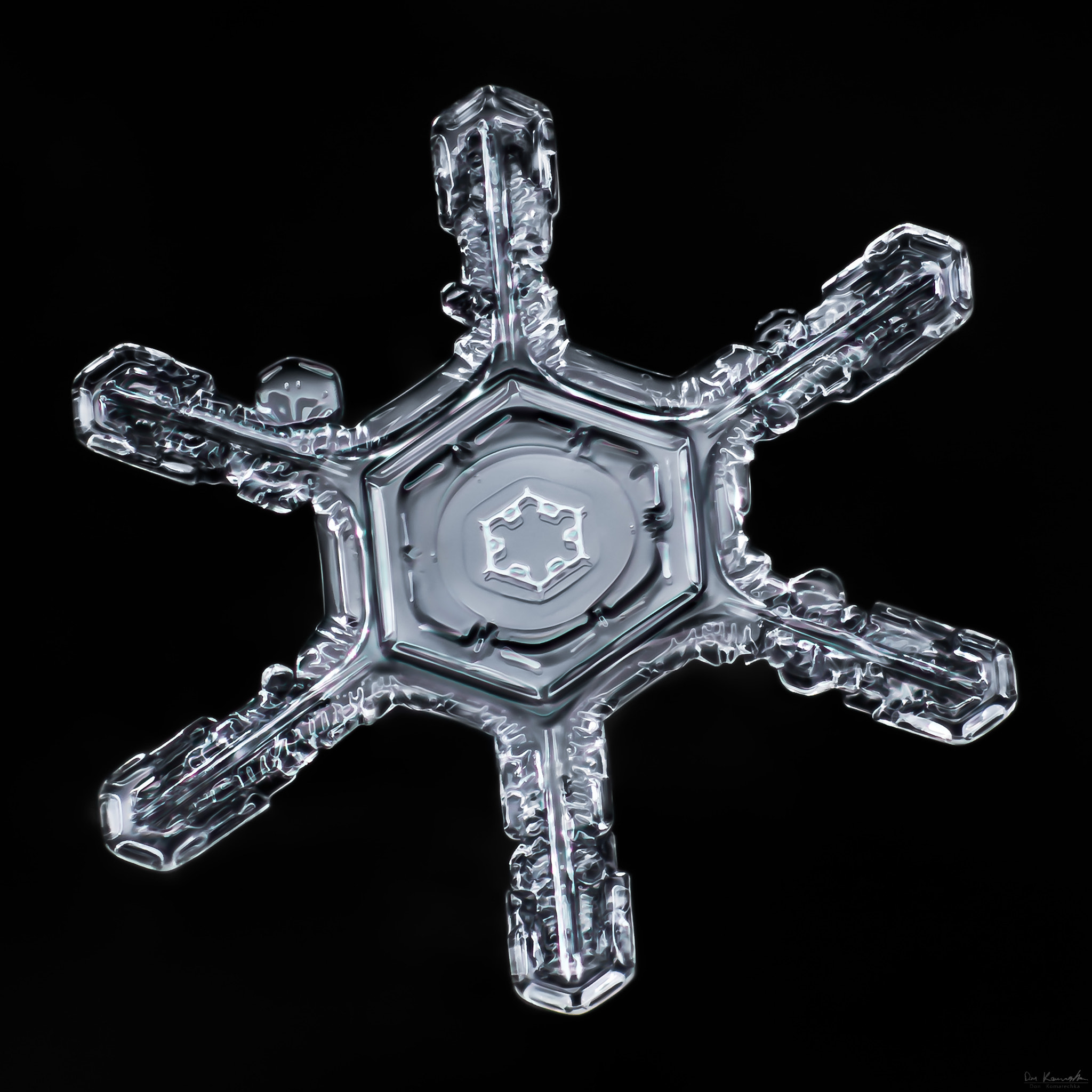 Canon MP-E 65mm F2.5 1-5x Macro Photo sample photo. Snowflake-a-day #48 photography