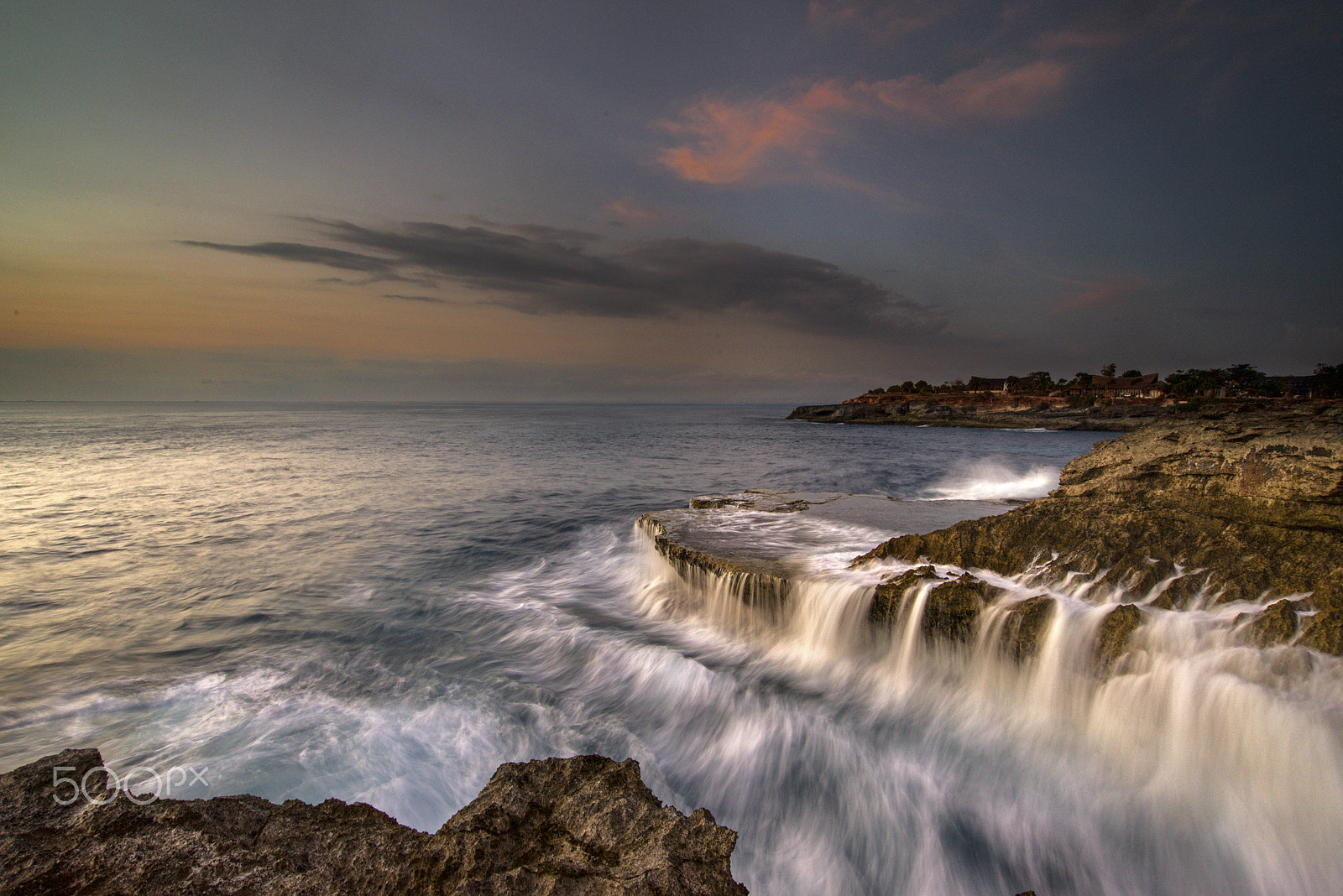 Sony a7R + Sony Vario-Tessar T* FE 16-35mm F4 ZA OSS sample photo. Ocean waterfall photography