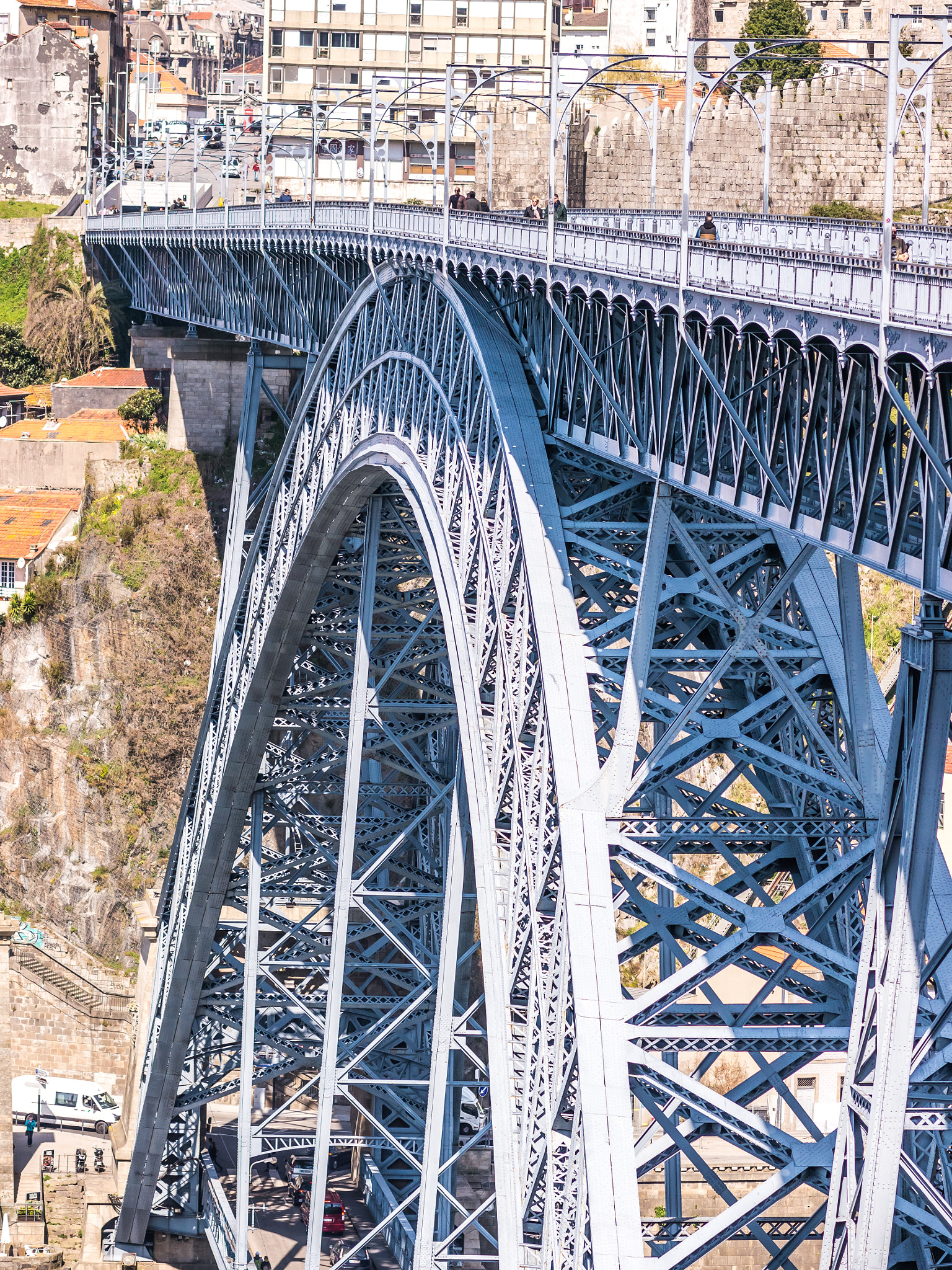 Panasonic Lumix DMC-G5 + Olympus M.Zuiko Digital ED 75mm F1.8 sample photo. Bridge luis i, porto photography