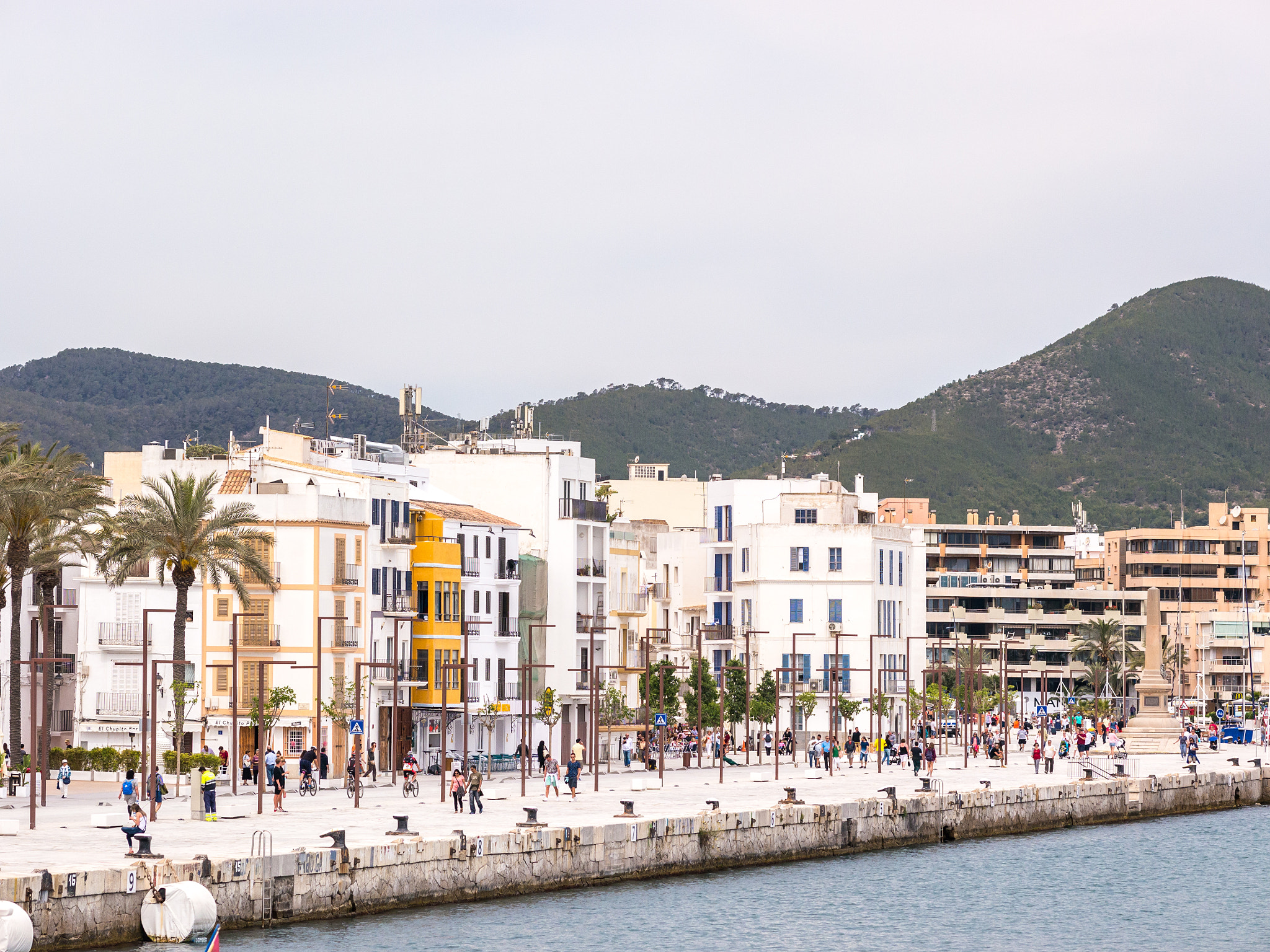 Panasonic Lumix DMC-G5 + Olympus M.Zuiko Digital ED 75mm F1.8 sample photo. The ibiza harbor photography