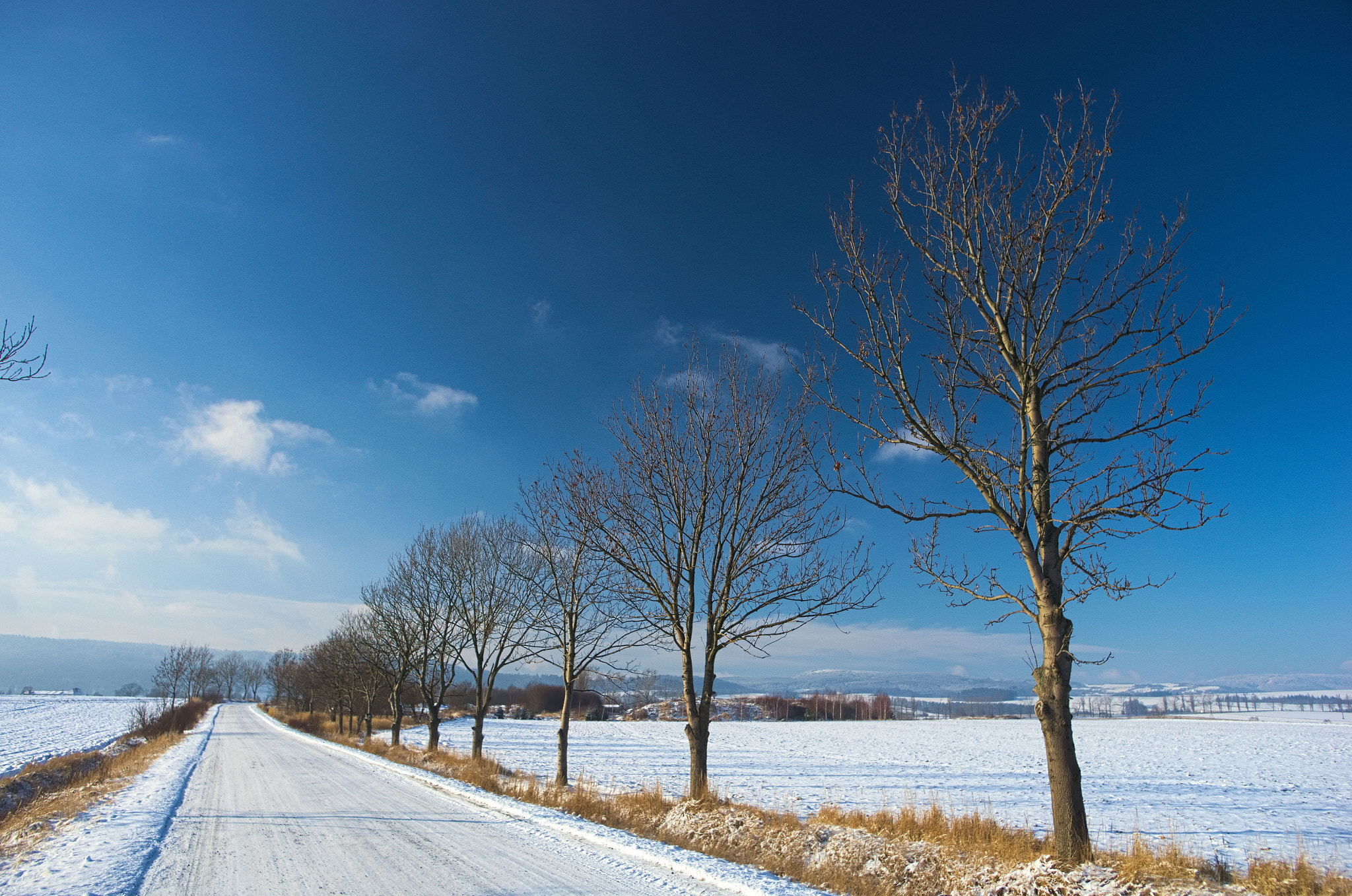 Pentax K-5 sample photo. Winter between szklarnia and międzylesie photography