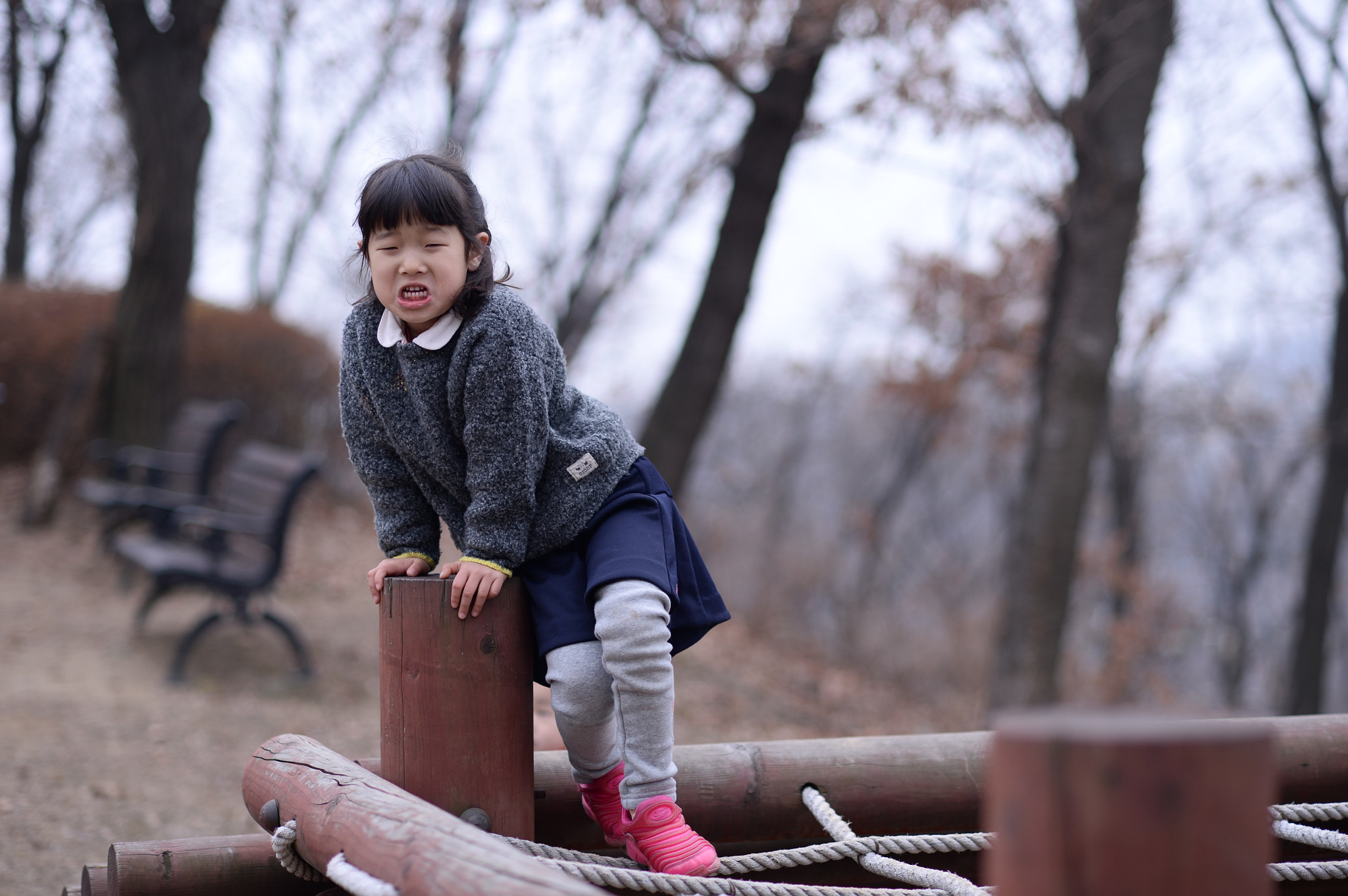 Nikon Df + Nikon AF Nikkor 85mm F1.8D sample photo. Cute^^; photography