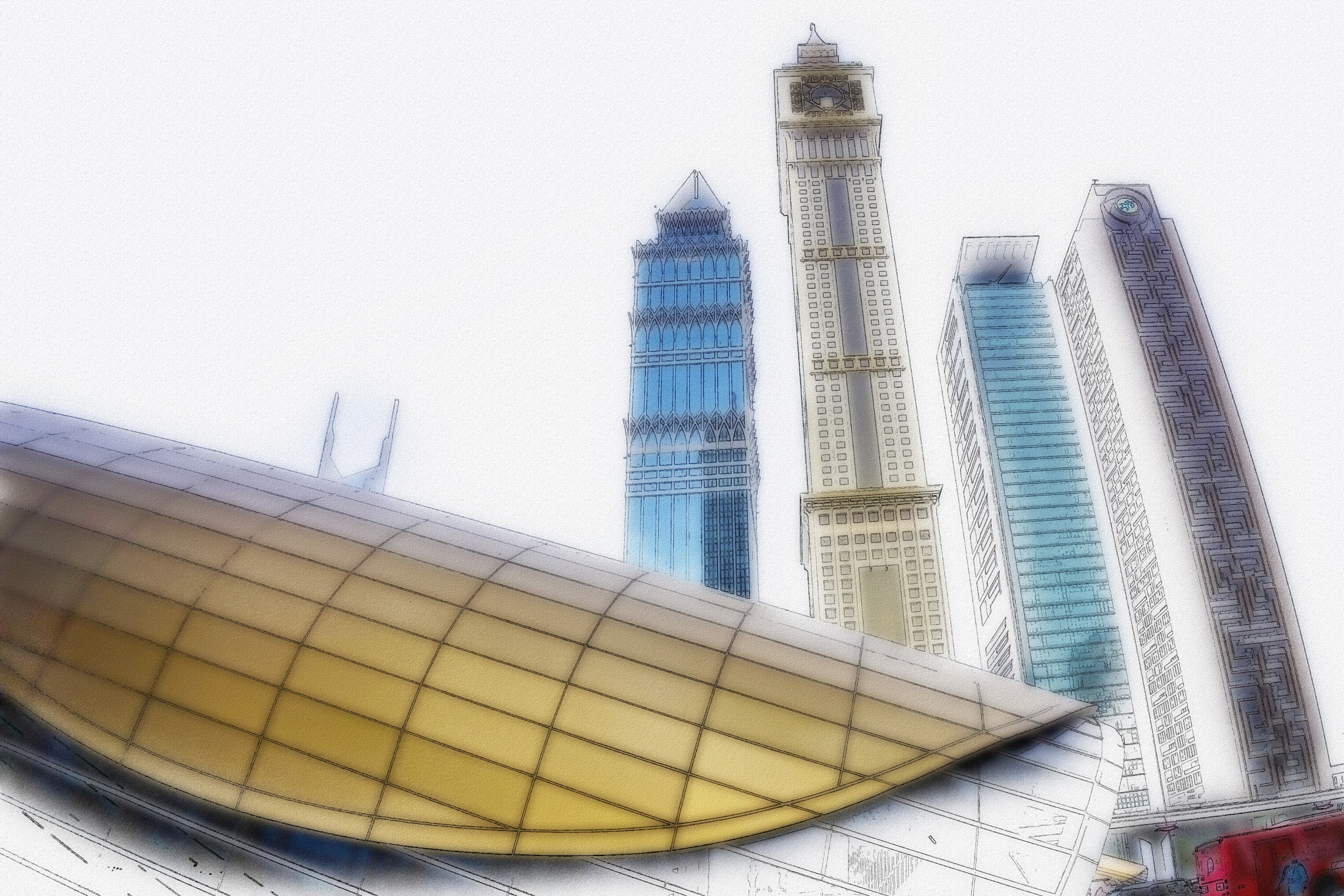 Sigma AF 10-20mm F4-5.6 EX DC sample photo. Stop to the towers photography
