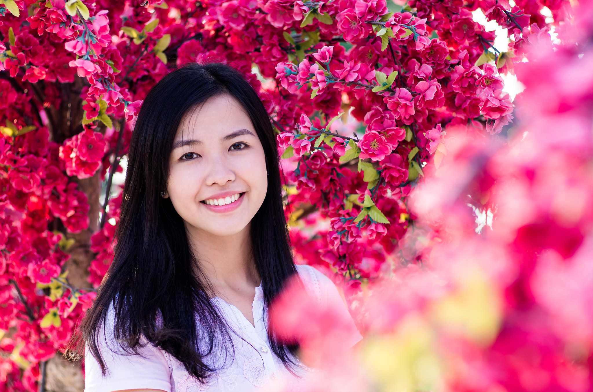 Pentax K-5 + Pentax smc FA 77mm 1.8 Limited sample photo. Spring in her smile photography