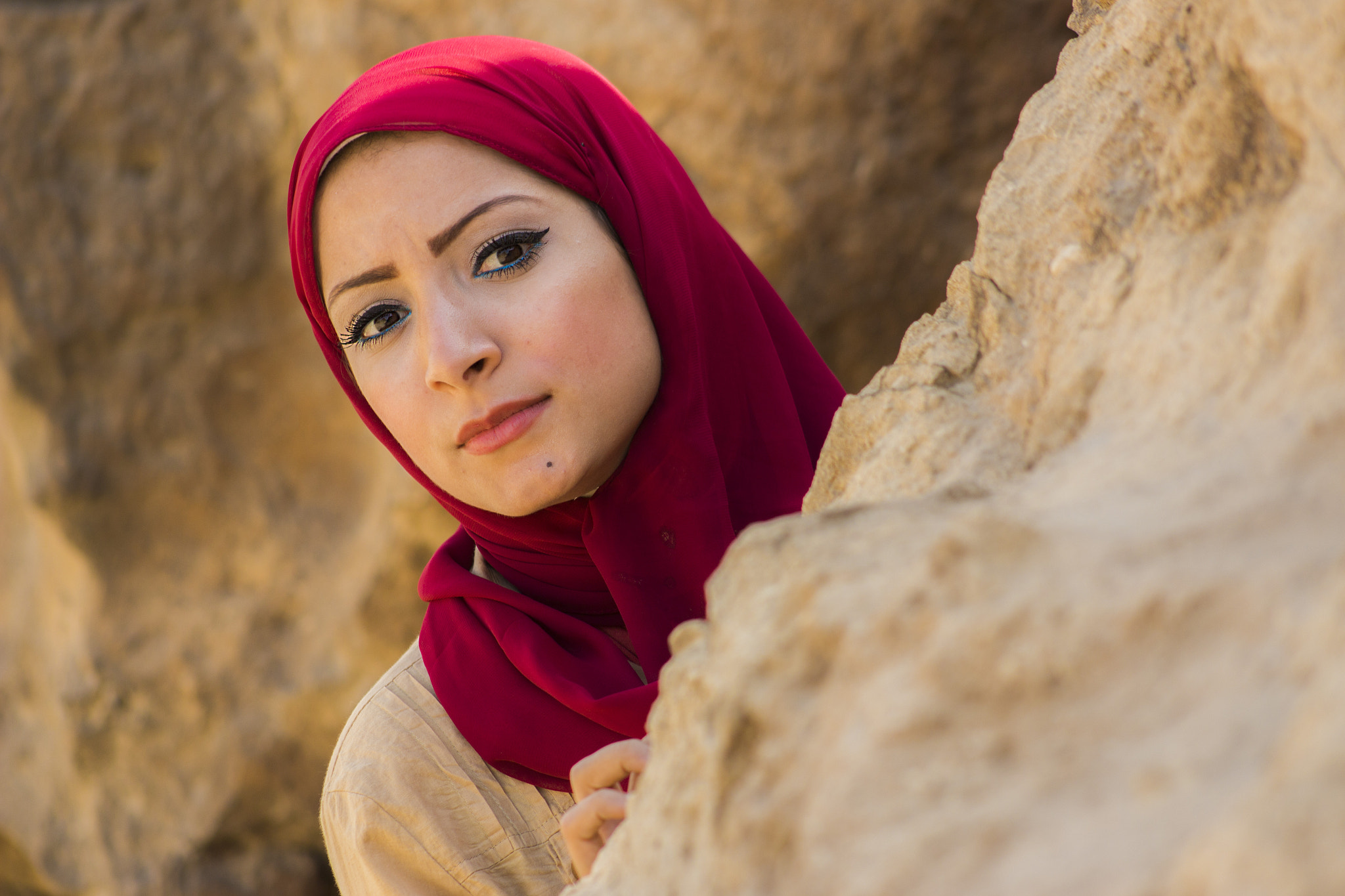 Canon EF 75-300mm f/4-5.6 USM sample photo. Egyptian eye photography