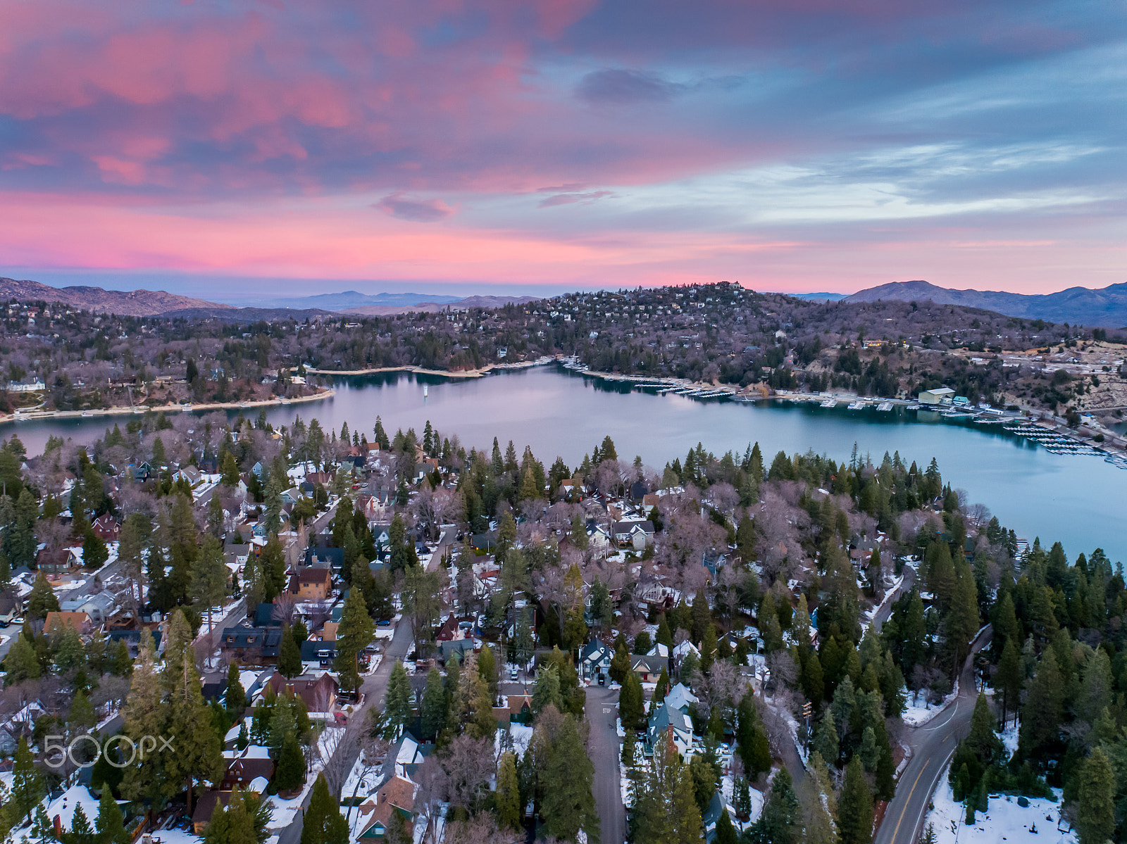 DJI FC550 + OLYMPUS M.12mm F2.0 sample photo. Lake arrowhead photography