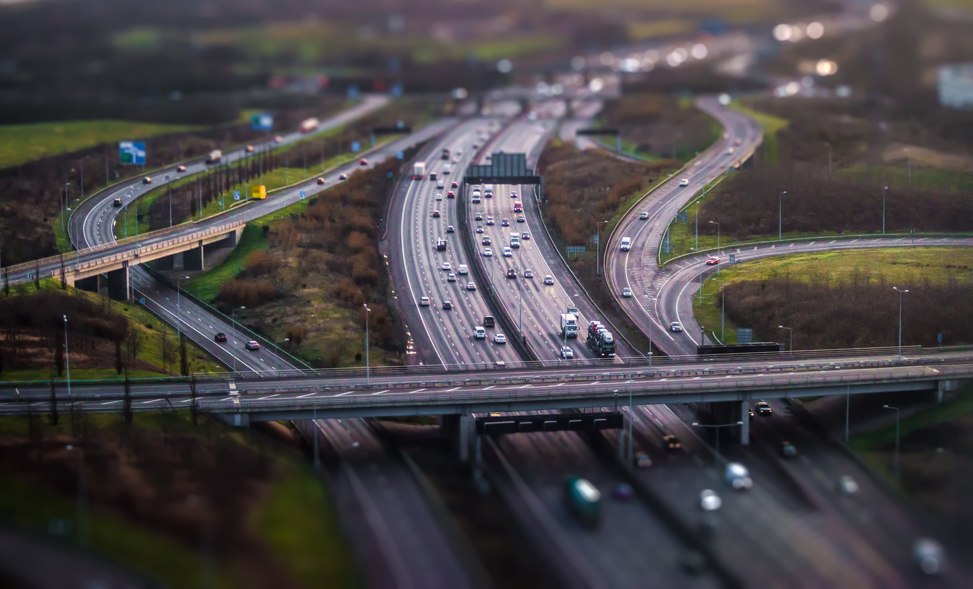 Sony a99 II sample photo. London m25 (tilt shift) photography