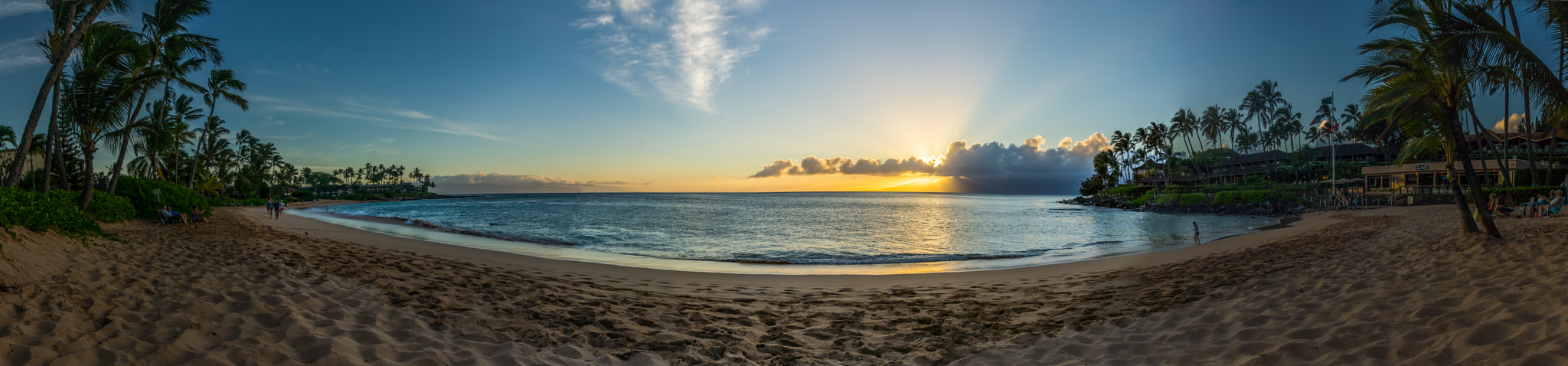 Sony SLT-A65 (SLT-A65V) sample photo. Sunset beach panorama photography