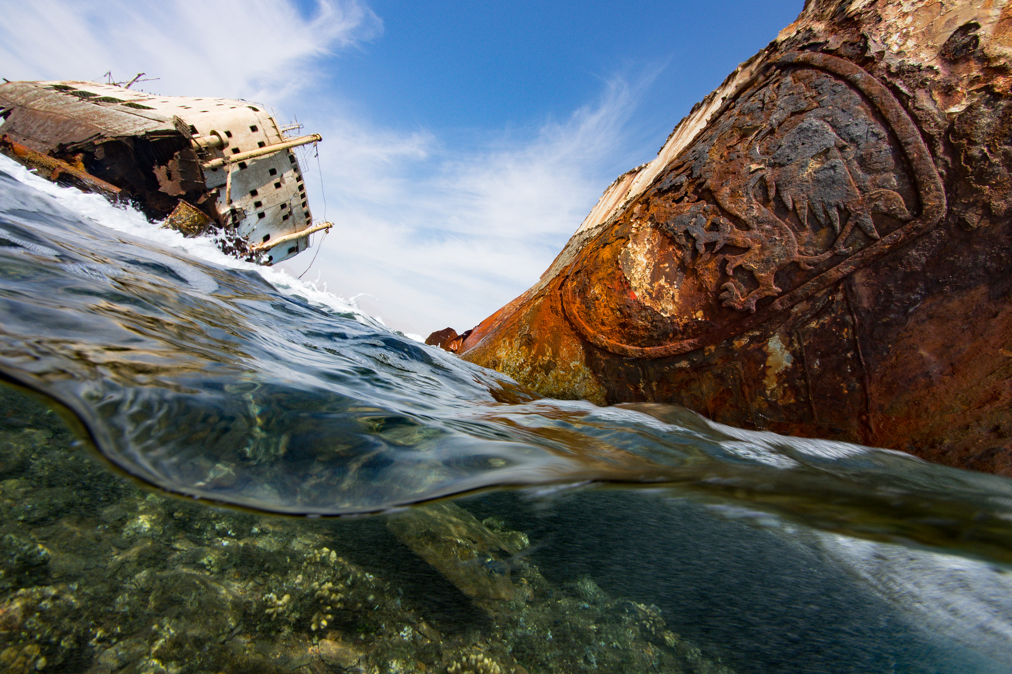 Olympus OM-D E-M5 + Panasonic Lumix G Vario 7-14mm F4 ASPH sample photo. Loullia wreck photography